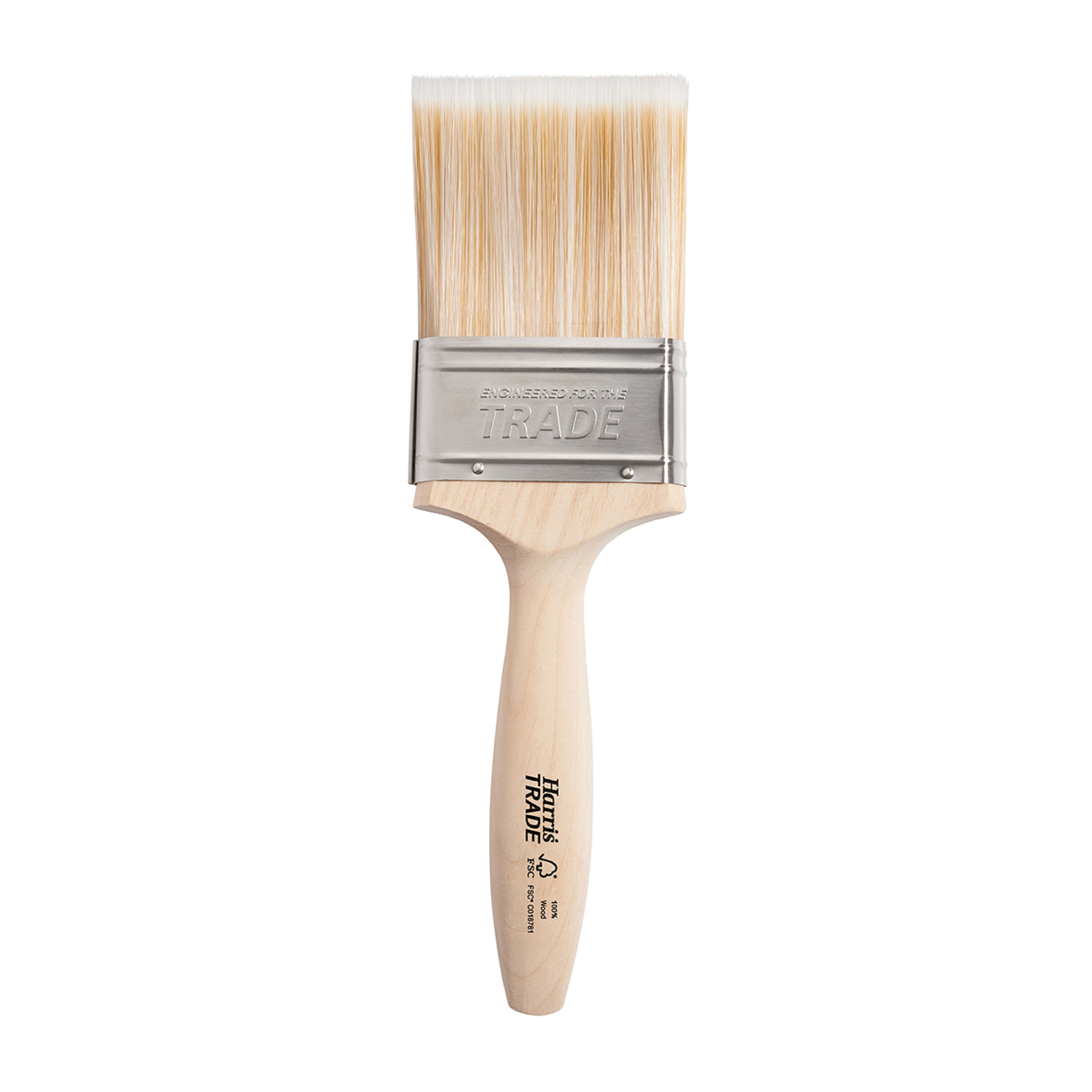 Harris Trade Emulsion & Gloss 3" Fine tip Comfort Interior Paint brush, Pack of 1