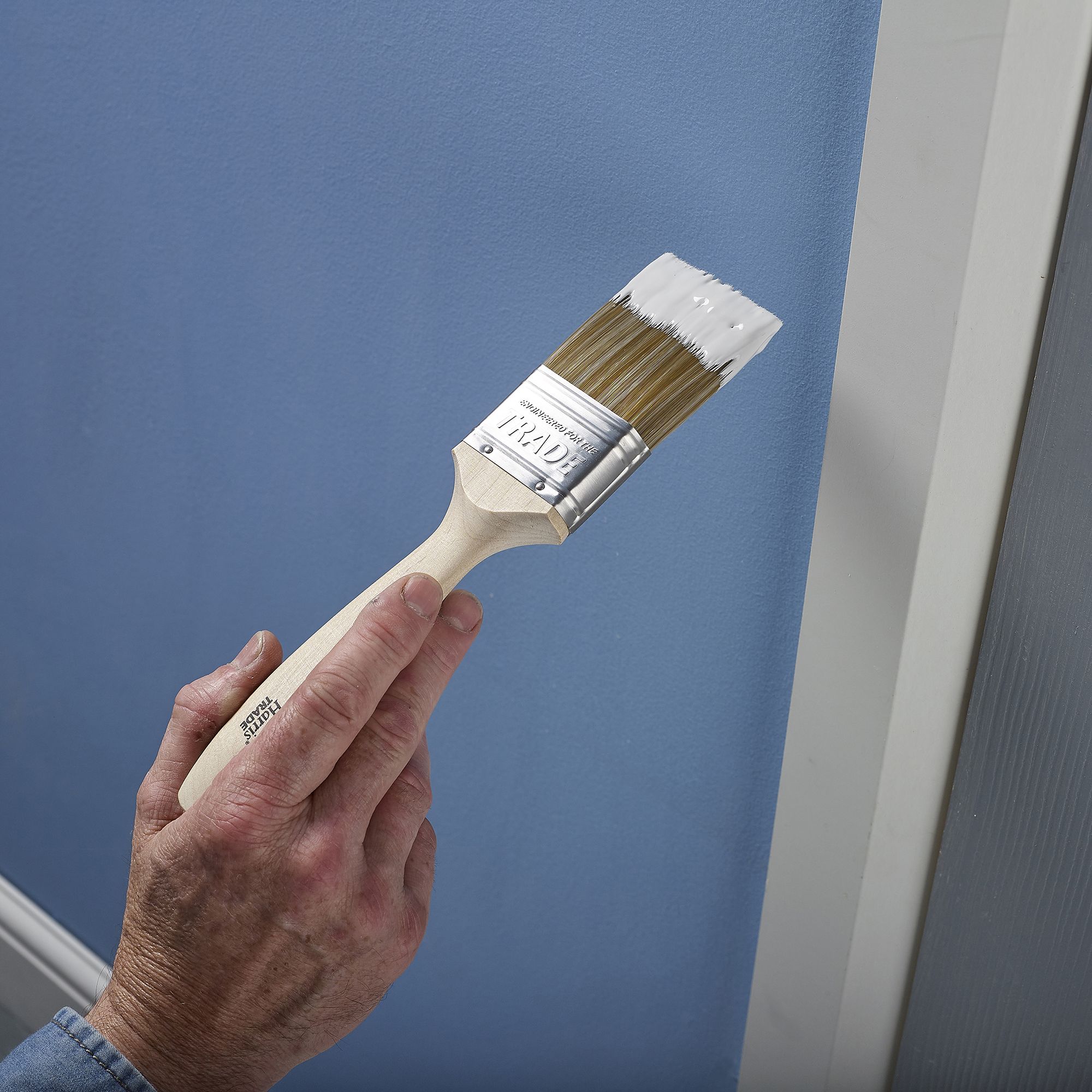 Harris Trade Emulsion & Gloss 3" Fine tip Comfort Interior Paint brush, Pack of 1