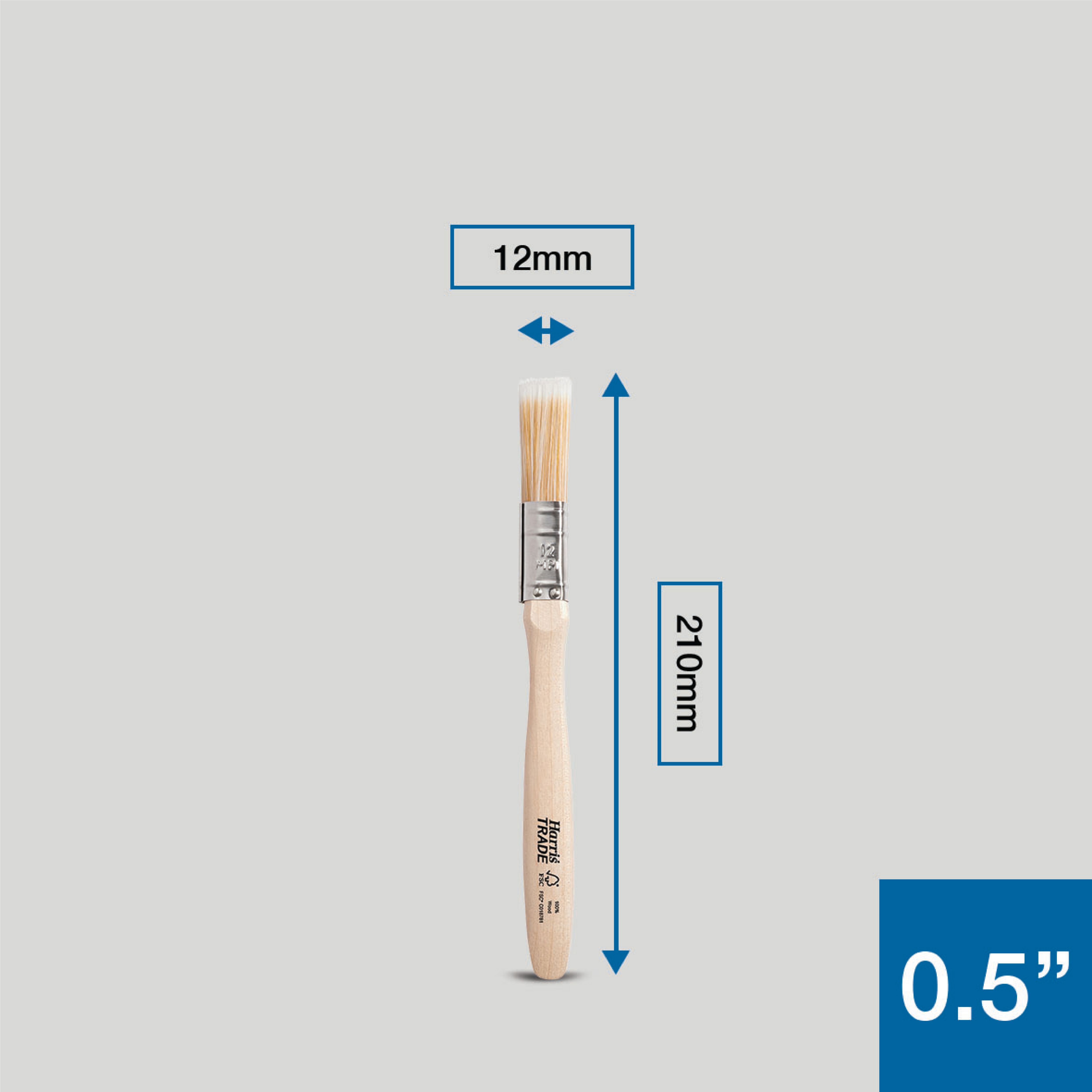 Harris Trade Emulsion & Gloss ½" Fine tip Comfort Interior Paint brush