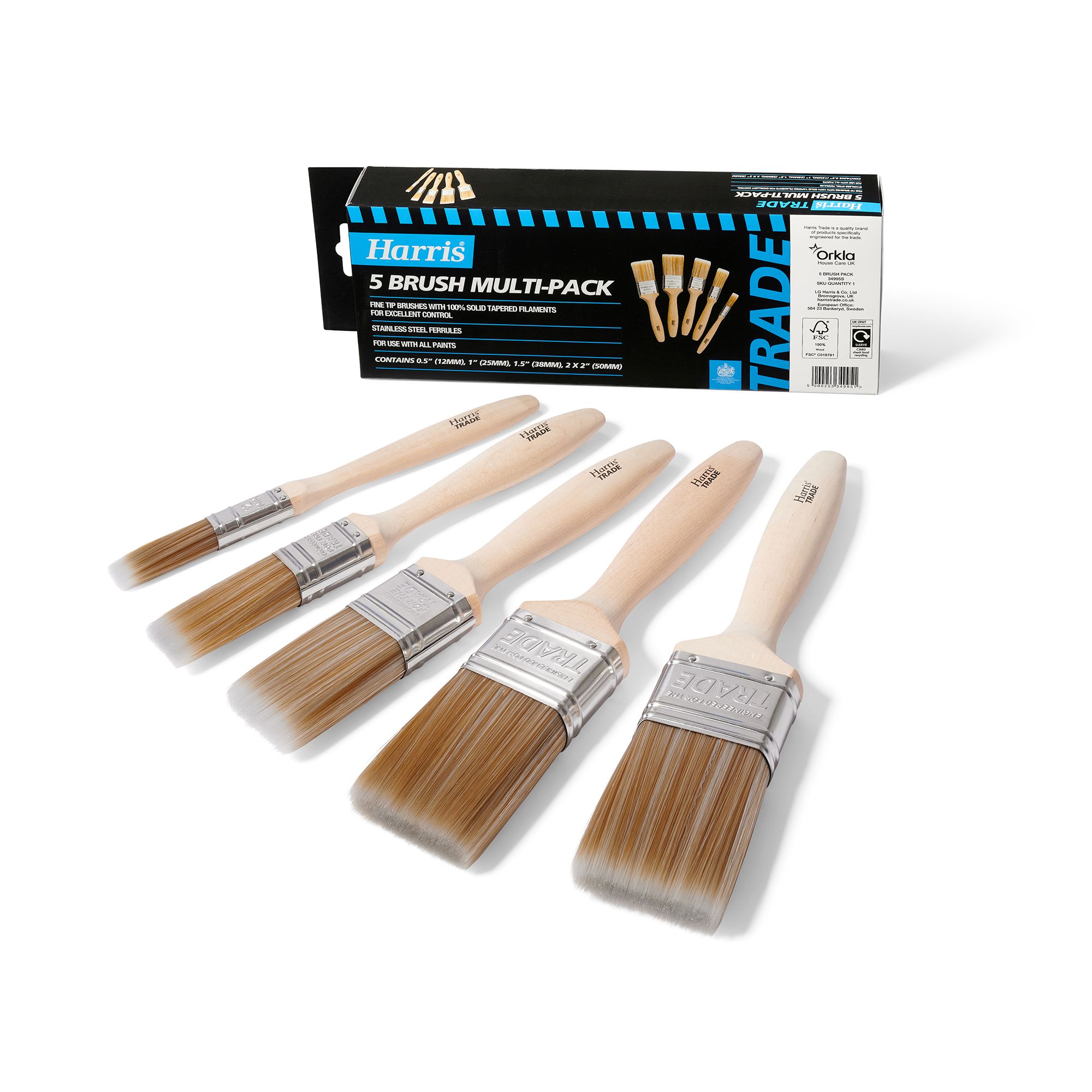 Harris Trade Fine-Tip Paint Brush 1 - Screwfix