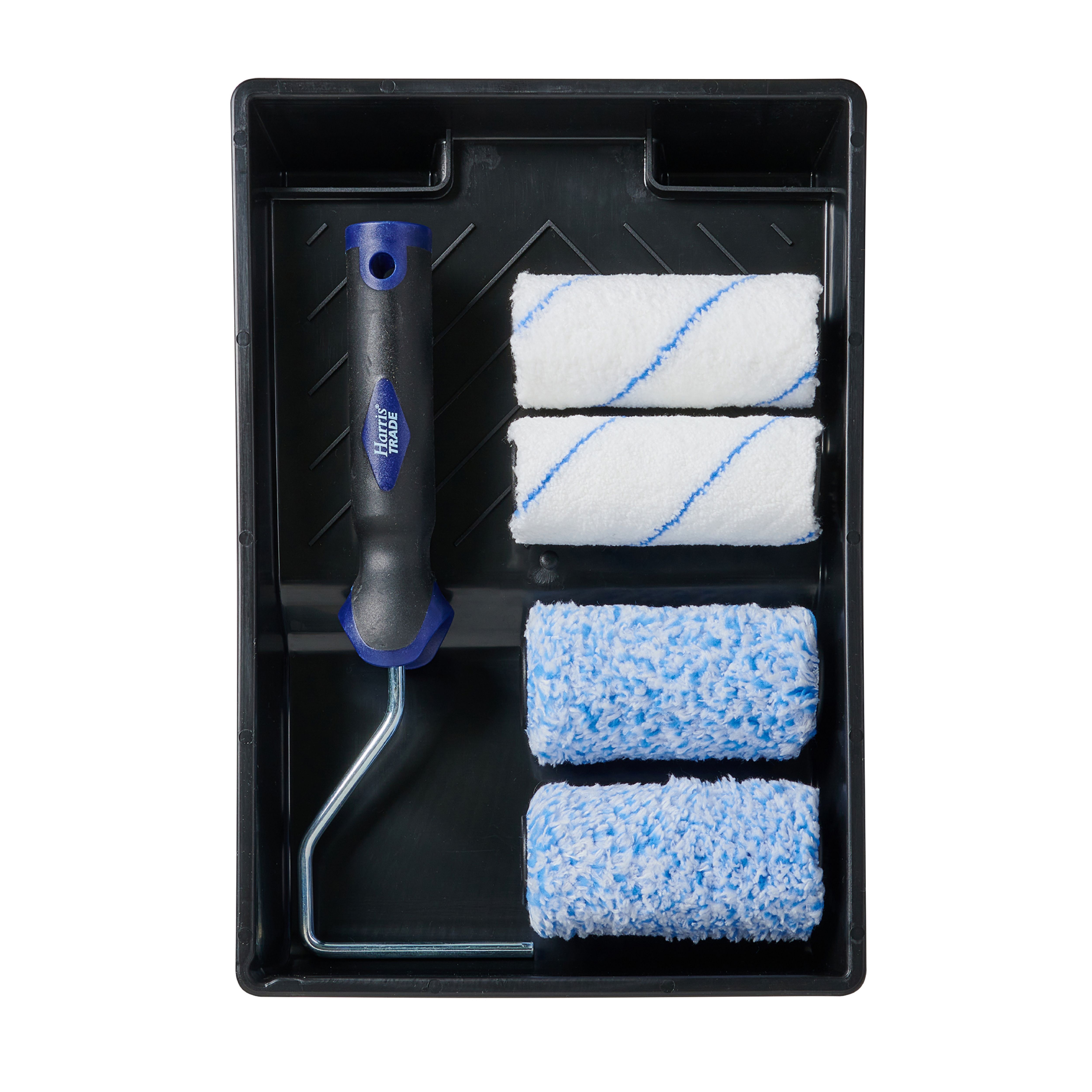 Harris Trade Emulsion & gloss Micropoly 4" Emulsion & Gloss Roller set, 6 pieces
