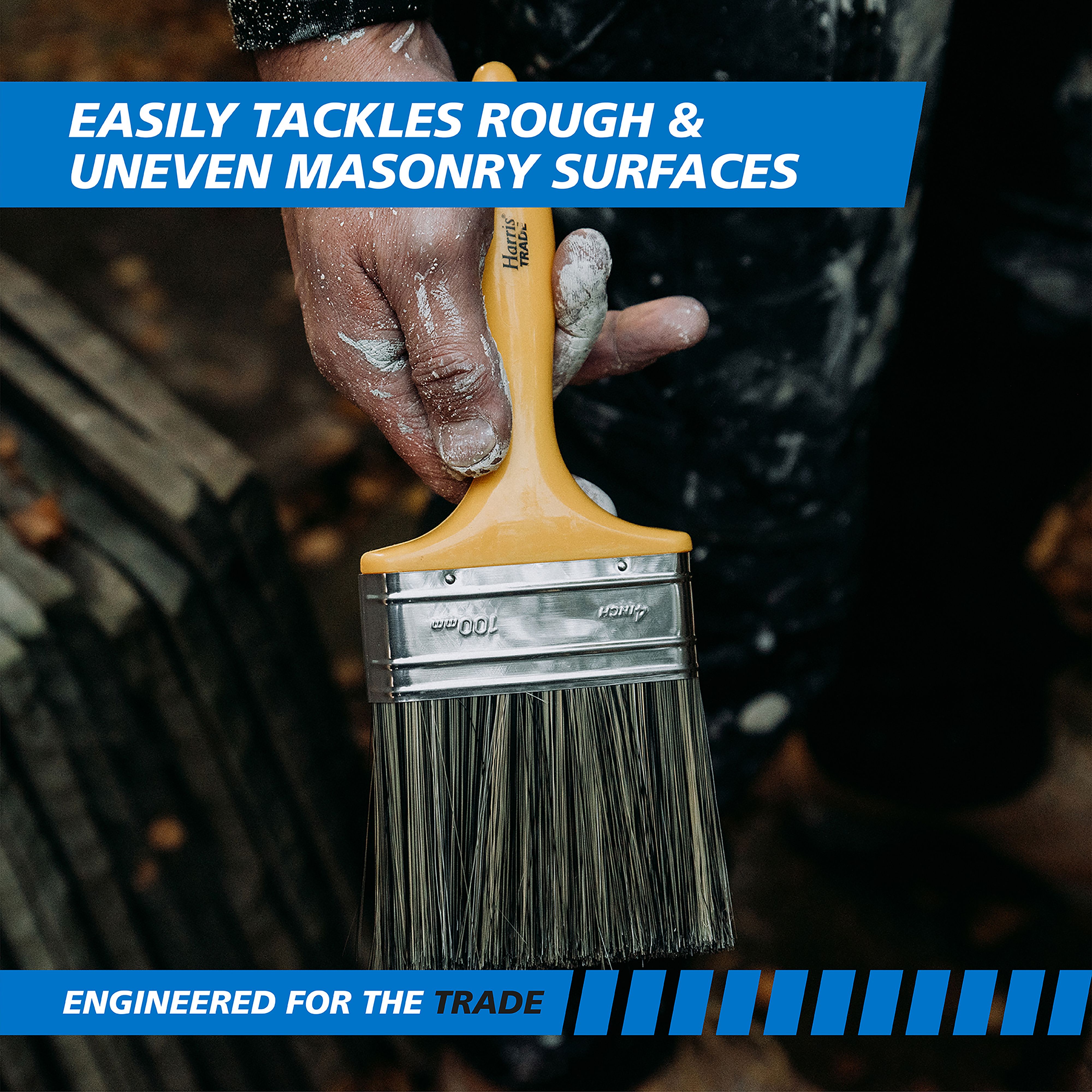 Harris Trade Masonry 4" Exterior Masonry Paint brush