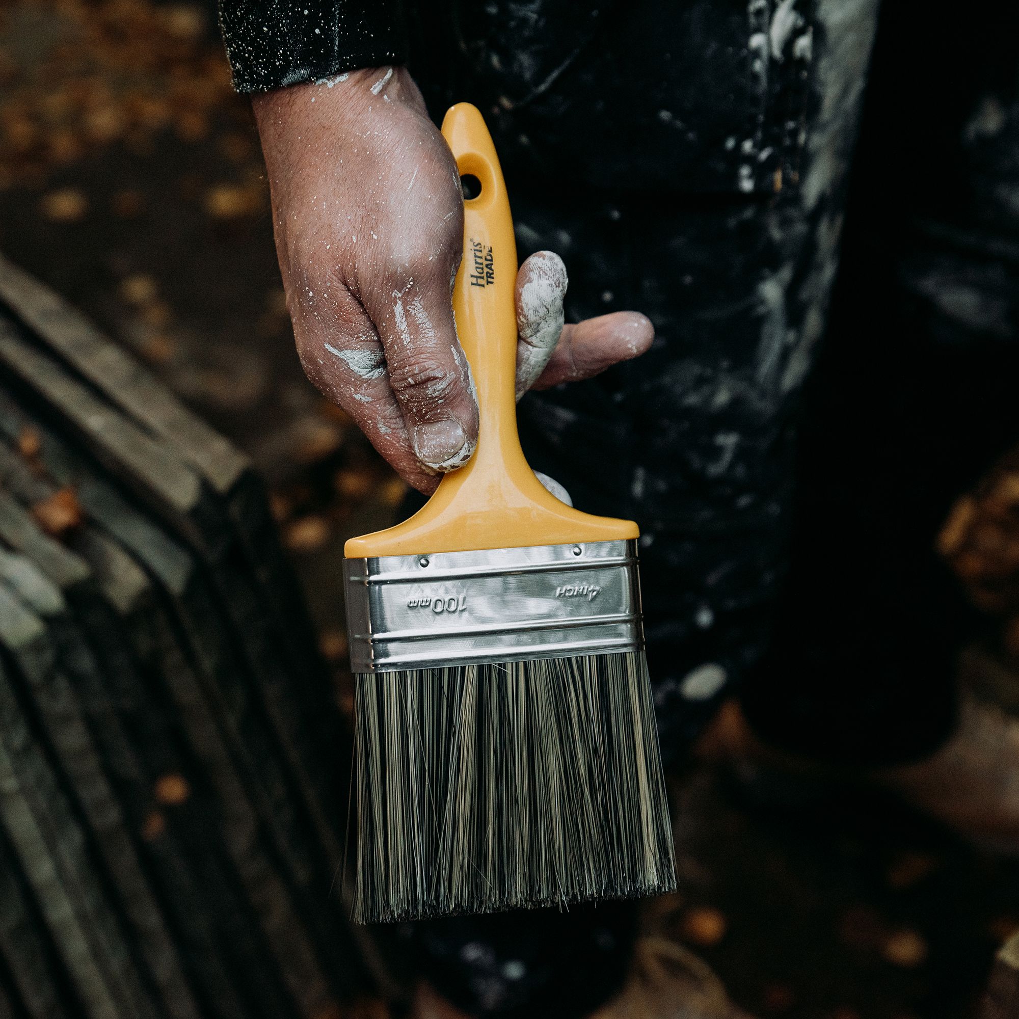 Harris Trade Masonry 4" Exterior Masonry Paint brush