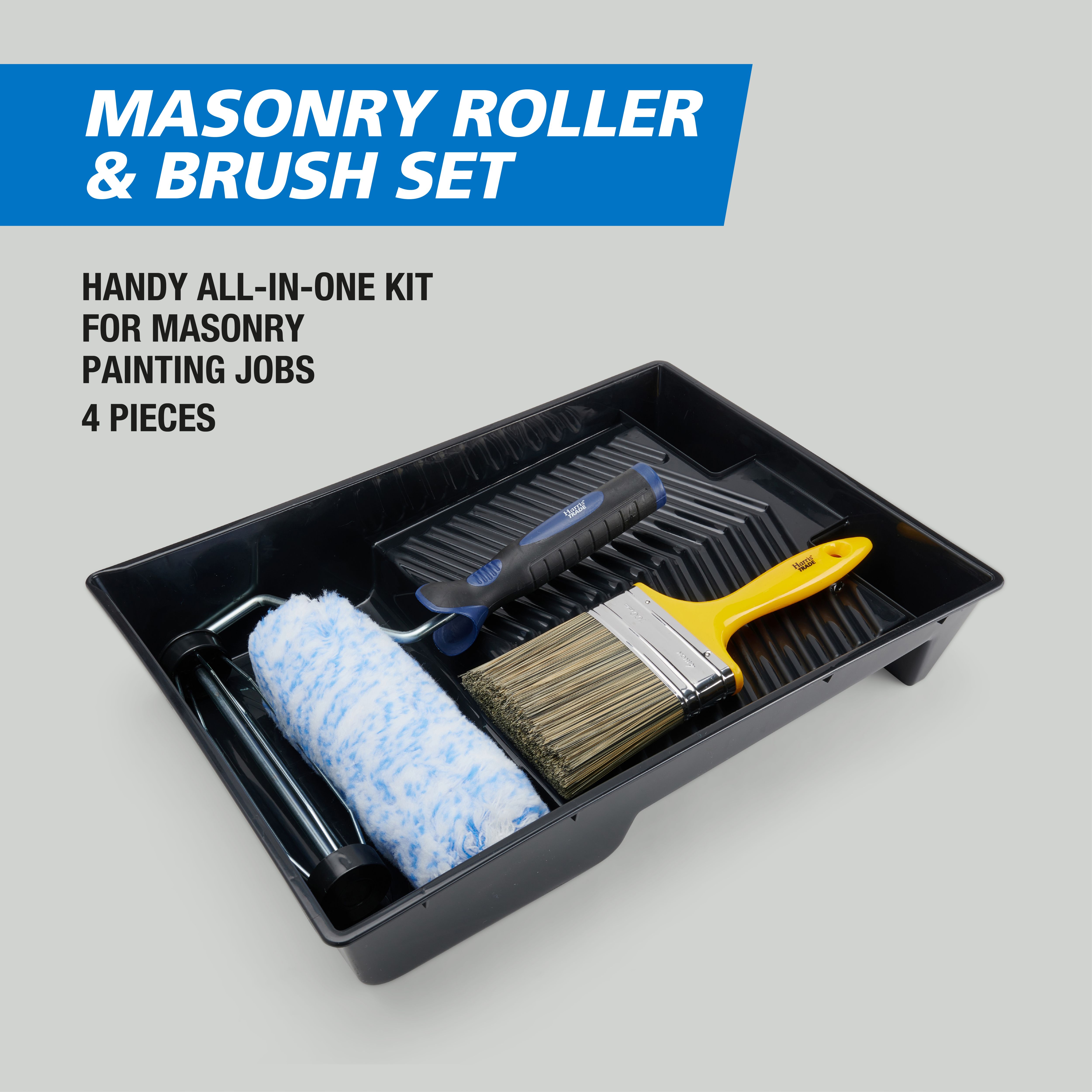 Fortress Trade Flat Masonry Paint Brush 4