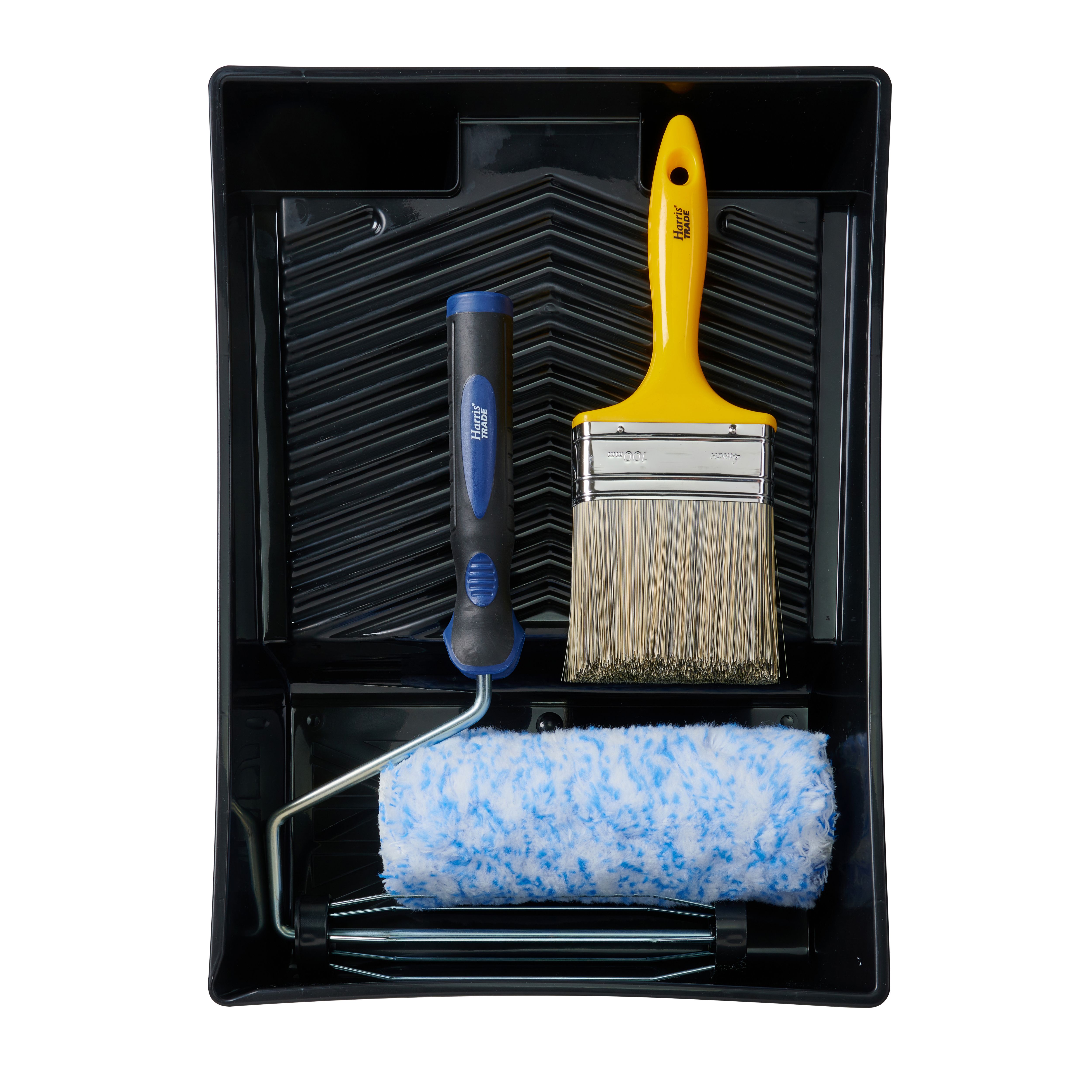 Harris Trade Masonry Polyamide 9" Extra long pile Roller kit, 4 pieces