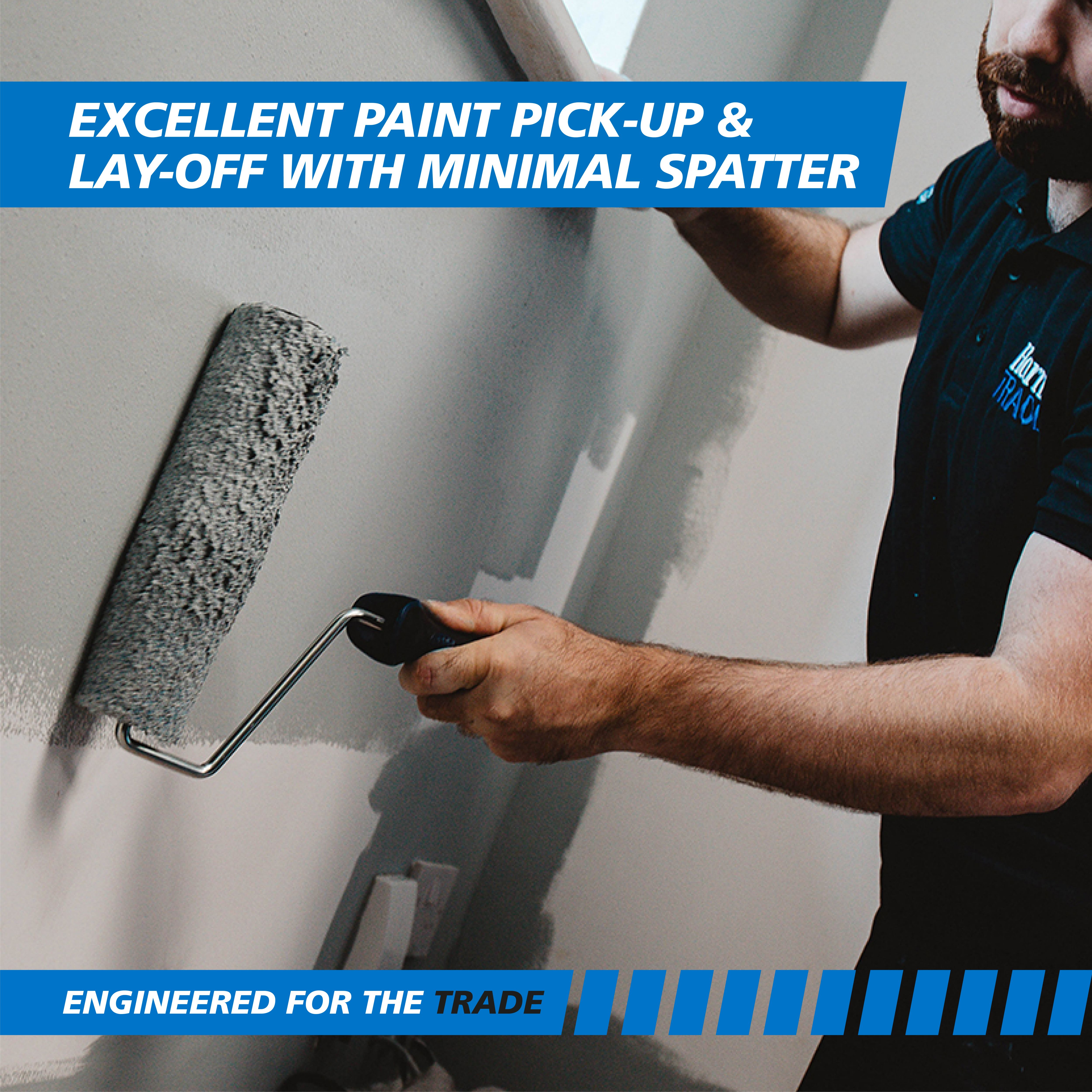 Harris Trade Micropoly Interior Medium pile Roller sleeve, (L)228.6mm
