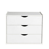 Hartnett Matt soft white 2 Drawer Chest of drawers (H)630mm (W)781mm (D)388mm