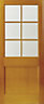 Hatfield 1 panel Clear Glazed Oak veneer External Patio Door, (H)1981mm (W)838mm