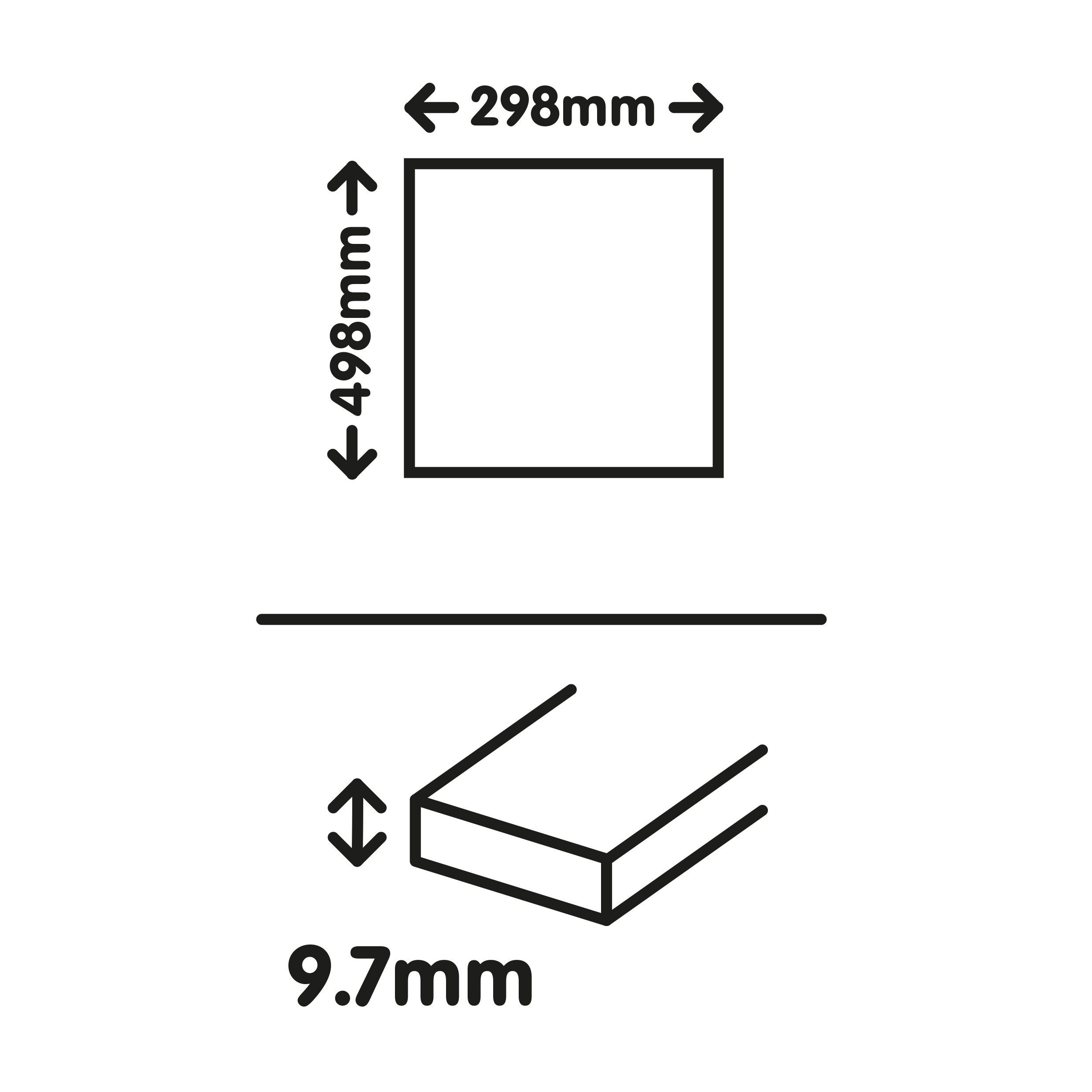 Haver Chalk Matt Stone effect Ceramic Indoor Wall & floor Tile, Pack of 6, (L)600mm (W)300mm