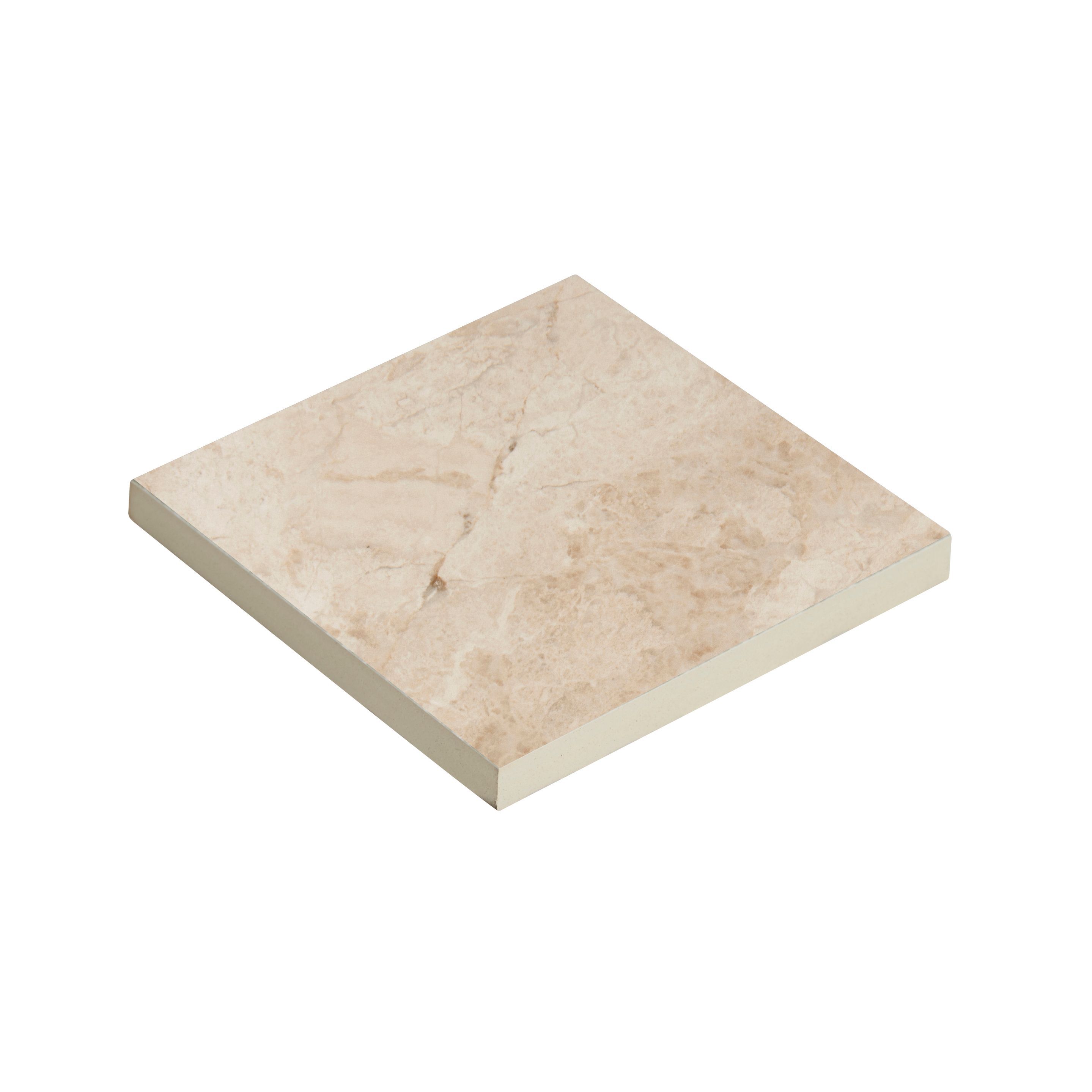 Haver Sand Matt Travertine effect Ceramic Wall & floor Tile Sample