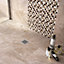 Haver Sand Matt Travertine Stone effect Ceramic Wall & floor Tile, Pack of 6, (L)300mm (W)600mm