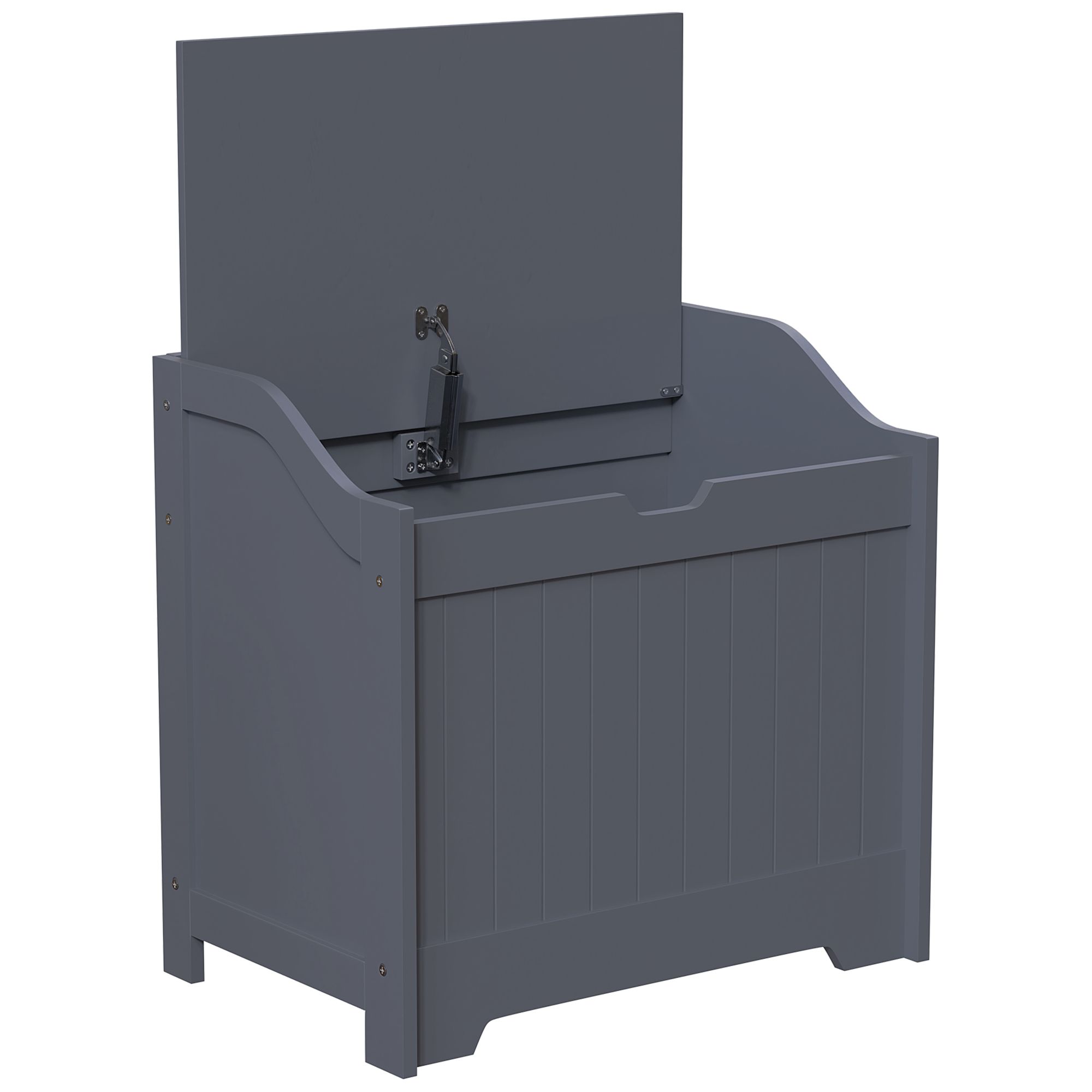Hayle Matt Grey Wooden Laundry chest