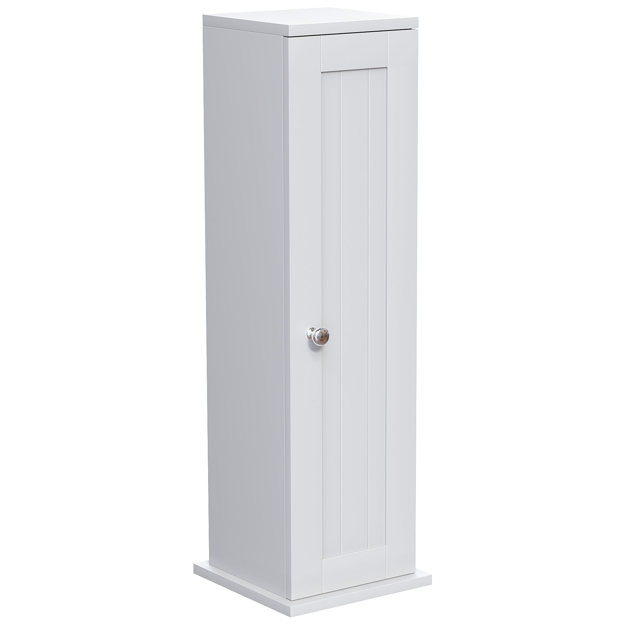 Hayle Matt White Freestanding Toilet roll holder cupboard (H)650mm (W)200mm DIY at B&Q