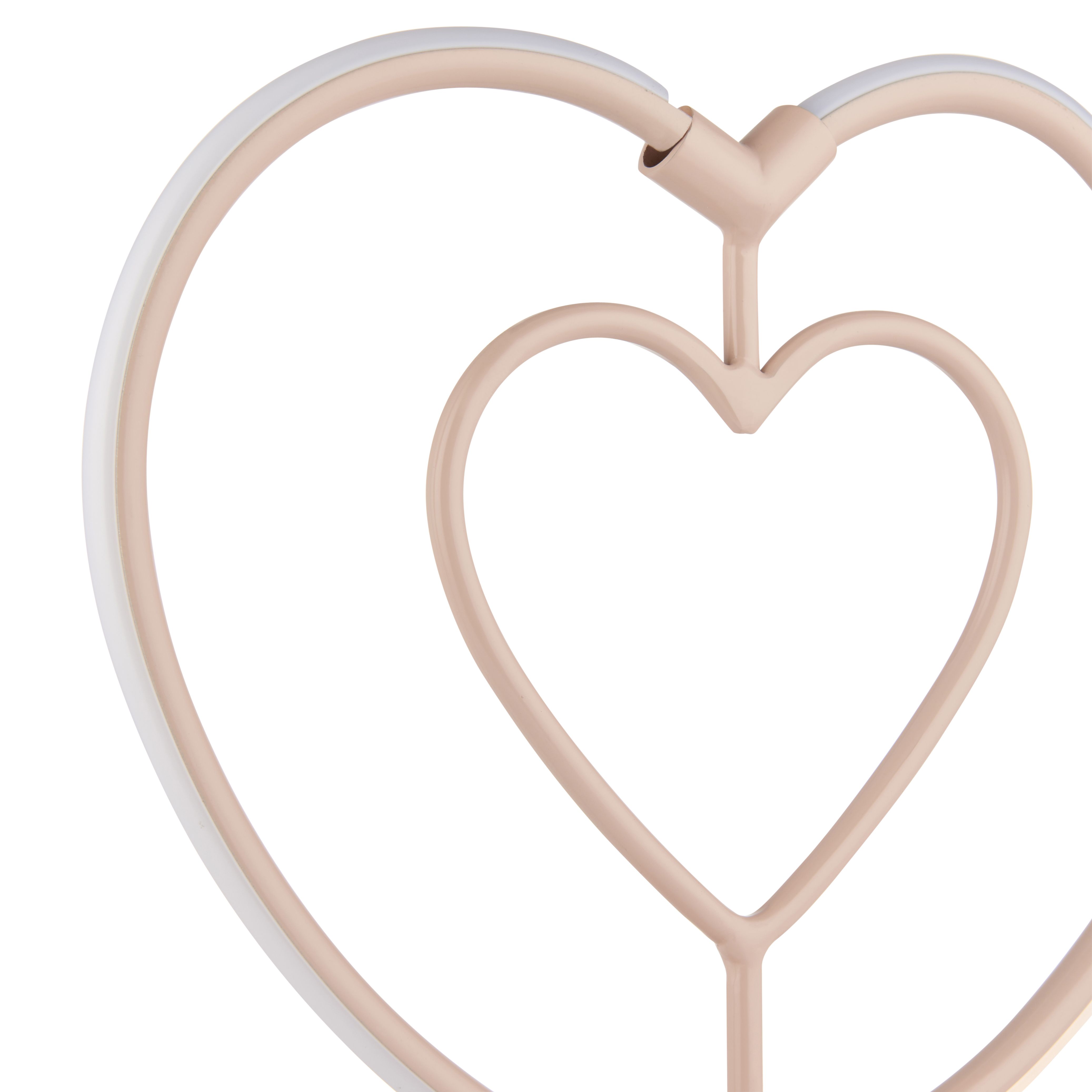 Heart Matt Pink Table lamp