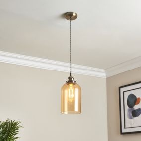 Heath LED Pendant ceiling light, (Dia)160mm