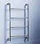 Heating Style Ballymore Electric Chrome effect Towel warmer (W)560mm x (H)900mm