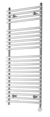 Heating Style Iridio Chrome effect Electric Towel warmer (W)500mm x (H)1200mm