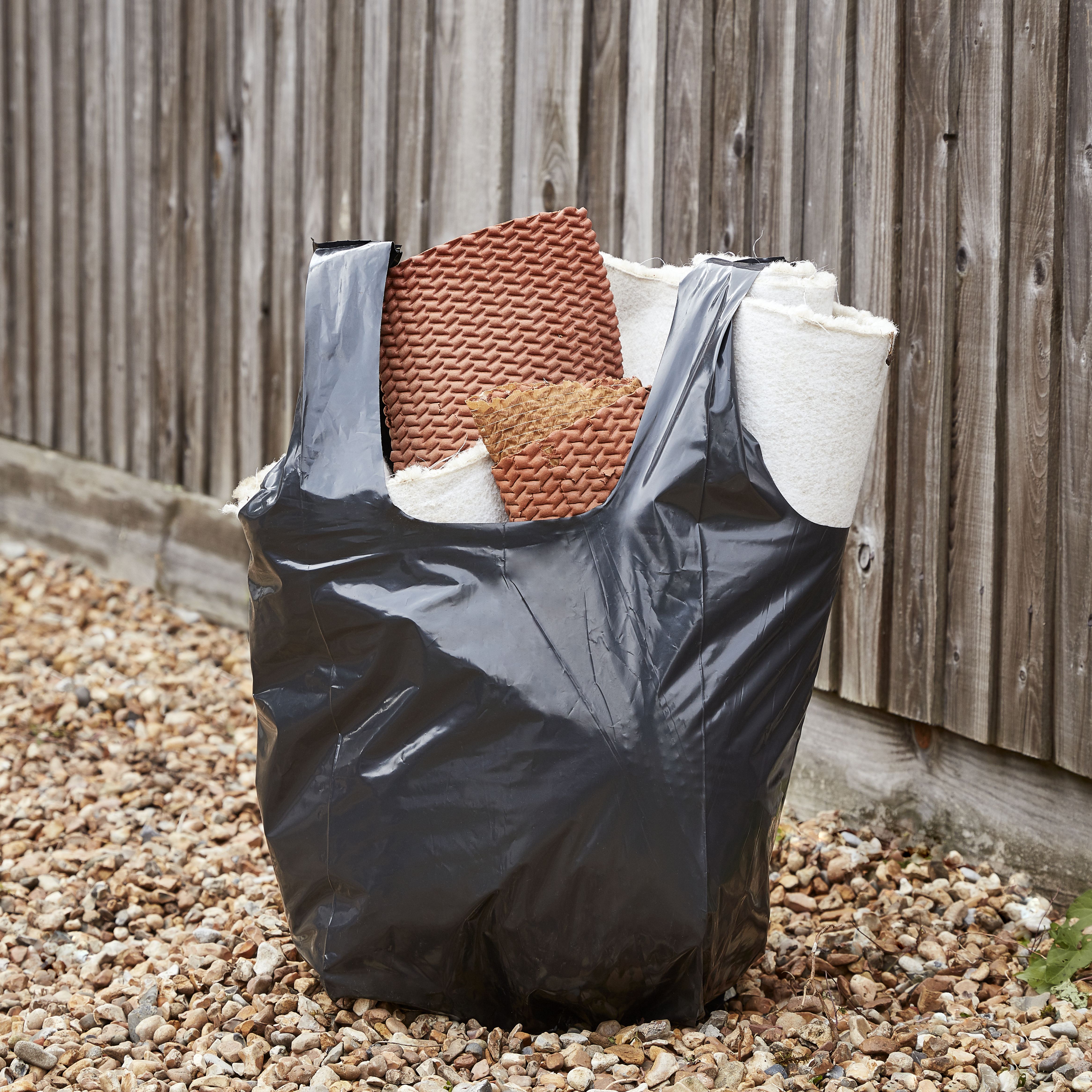 Heavy duty Black Rubble bag, 70L 40kg, Pack of 5