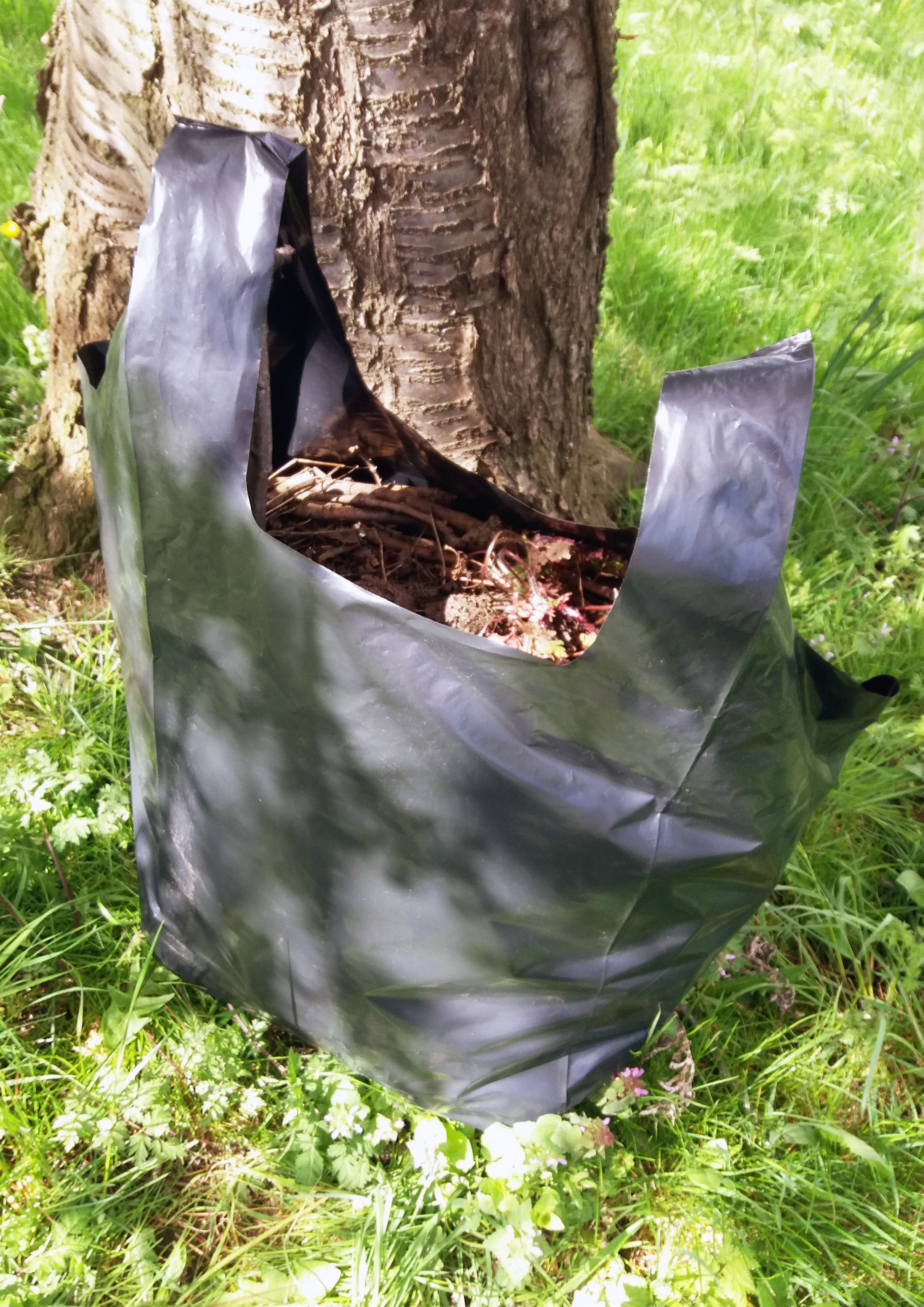 Heavy duty Black Rubble bag, 70L 40kg, Pack of 5