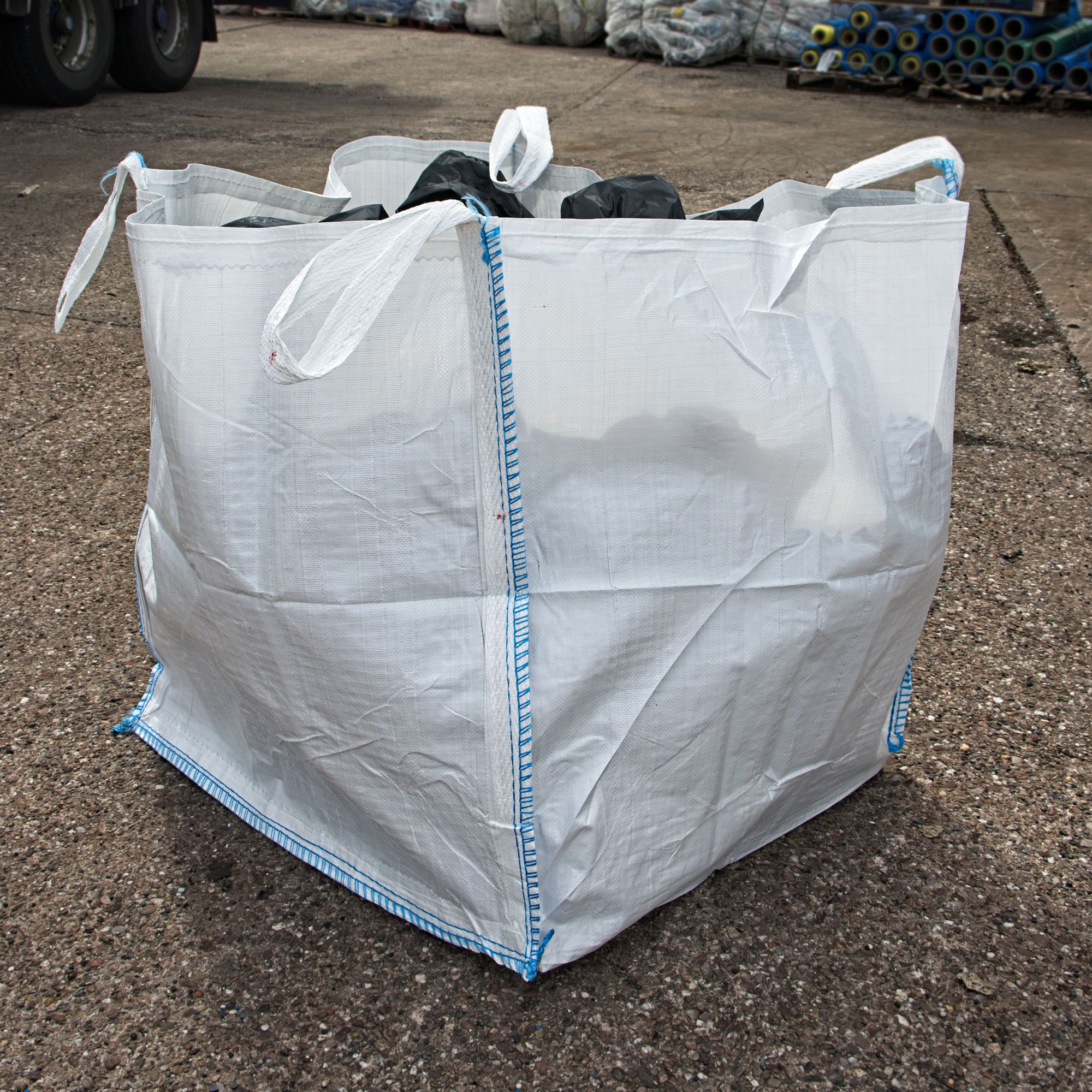 Heavy duty White Skip bag, 600L 1000kg