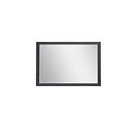Hektor Black Rectangular Bathroom Mirror (H)460mm (W)670mm