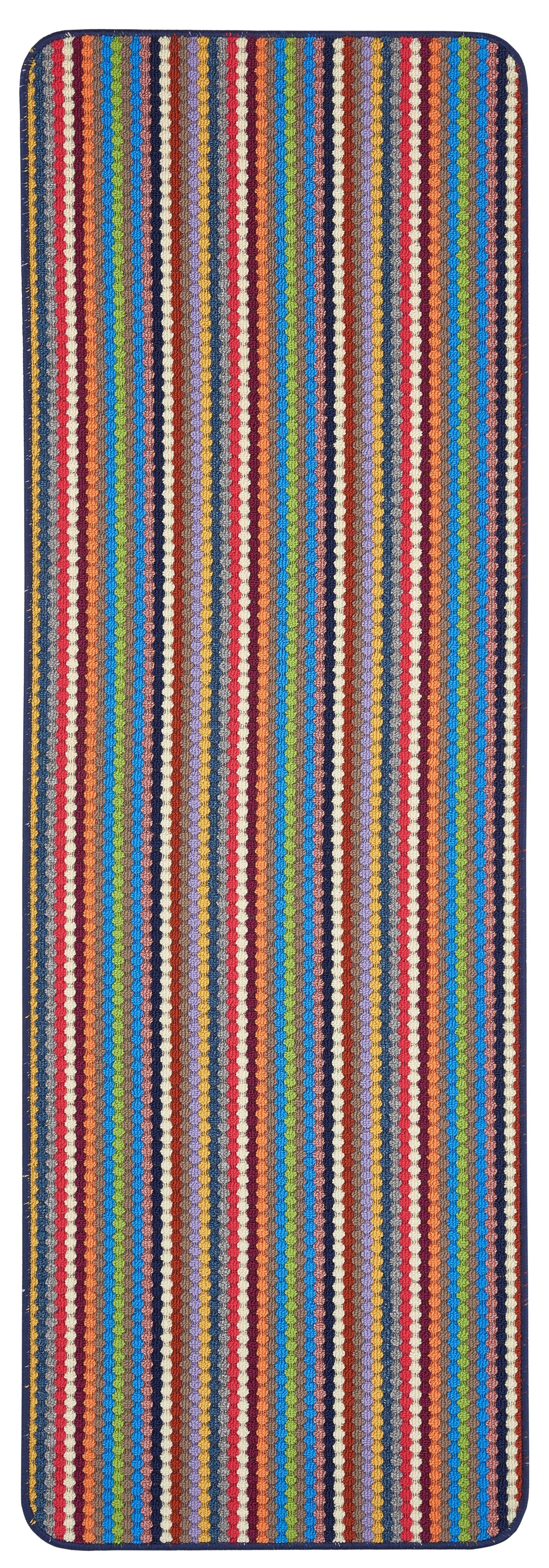 Helsinki Multi Striped Heavy duty Mat, 200cm x 67cm