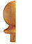 Hemlock Natural Hemlock Newel cap (L)36mm (W)75mm