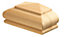 Hemlock Natural Hemlock Newel cap (L)90mm (W)45mm