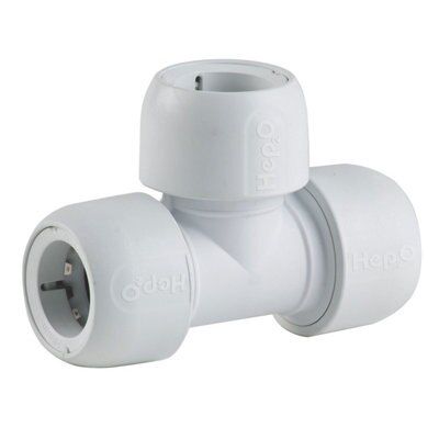Hep2O Push-fit Equal Pipe tee (Dia)28mm