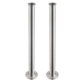 Heritage Highbrook Chrome effect Brass Bath standpipe (H)66cm, Pack of 2