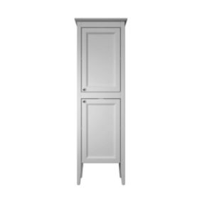 Heritage Winterbourne Tall Satin Mist Grey Double Freestanding Bathroom Cabinet (H)156.5cm (W)45.2cm