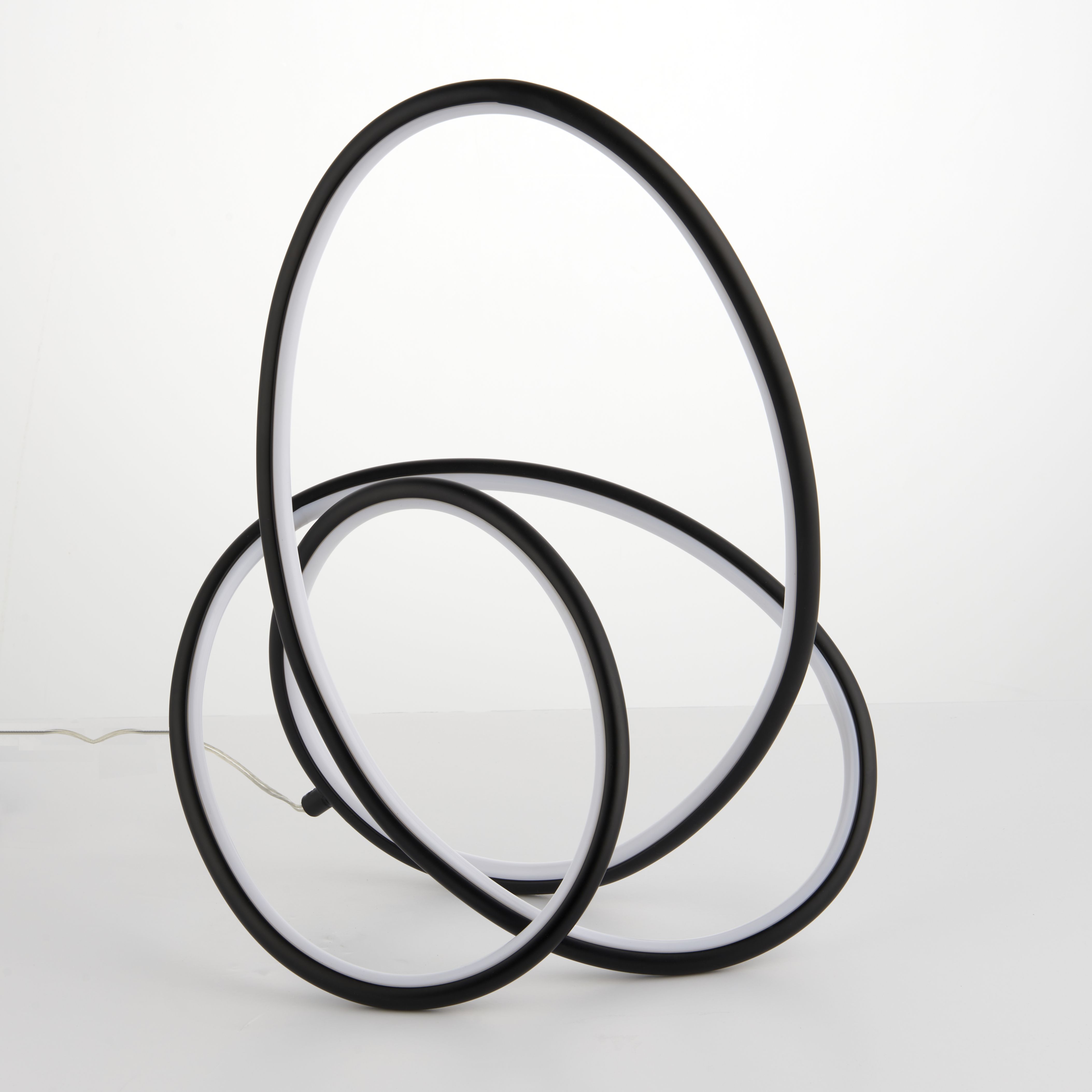 Heron Spiral Matt Black Table lamp