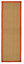 Herringbone weave Brown, orange Rug 180cmx60cm