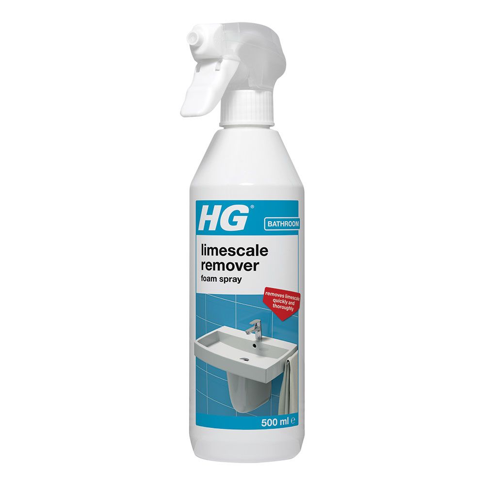 HG Scale away Lightly Fragranced Limescale & rust Bathroom Bath, shower & tile Foam Cleaner Spray, 500ml, 620g