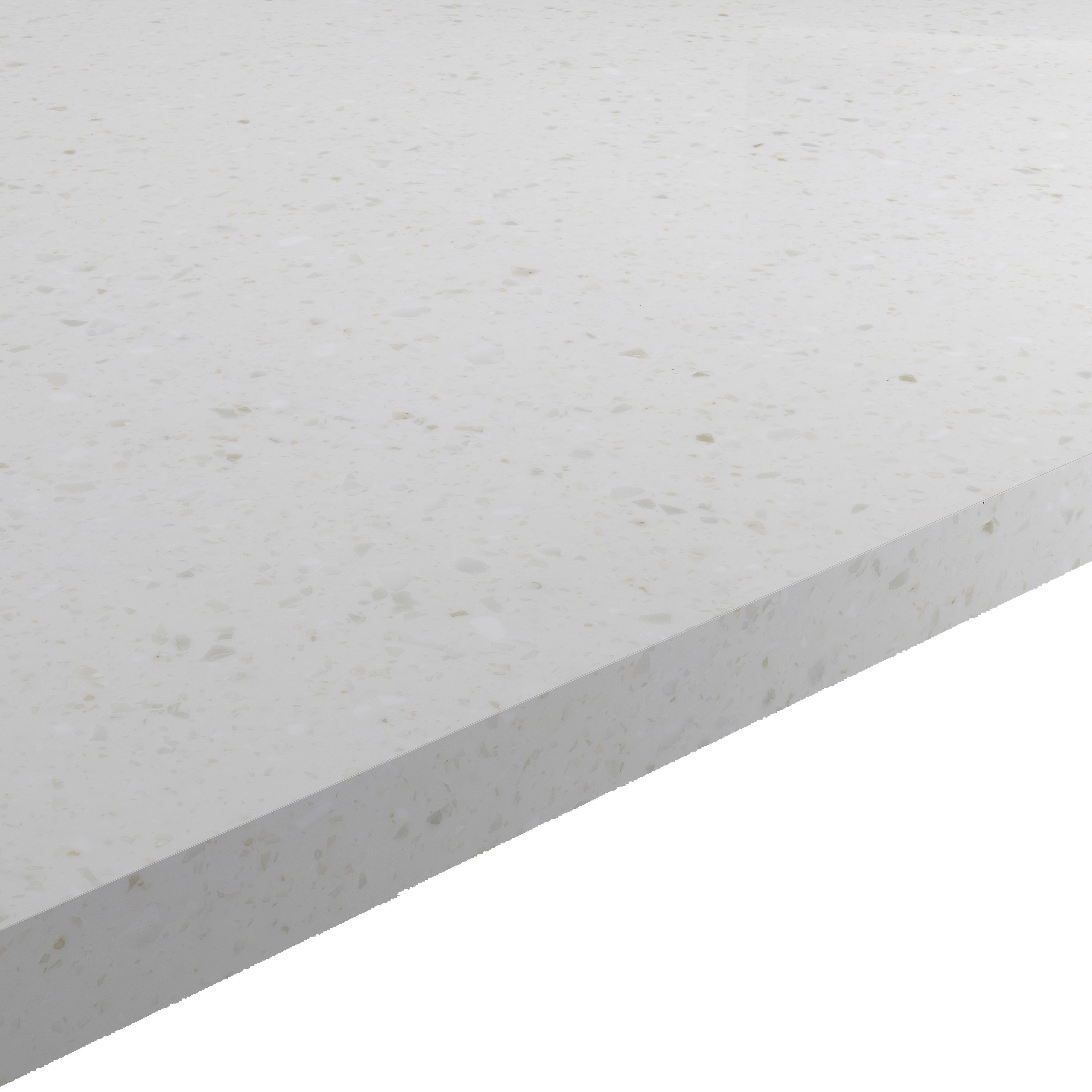 HI-MACS 20mm Matt Chamomile Stone effect Acrylic Square edge Kitchen Worktop, (L)2200mm