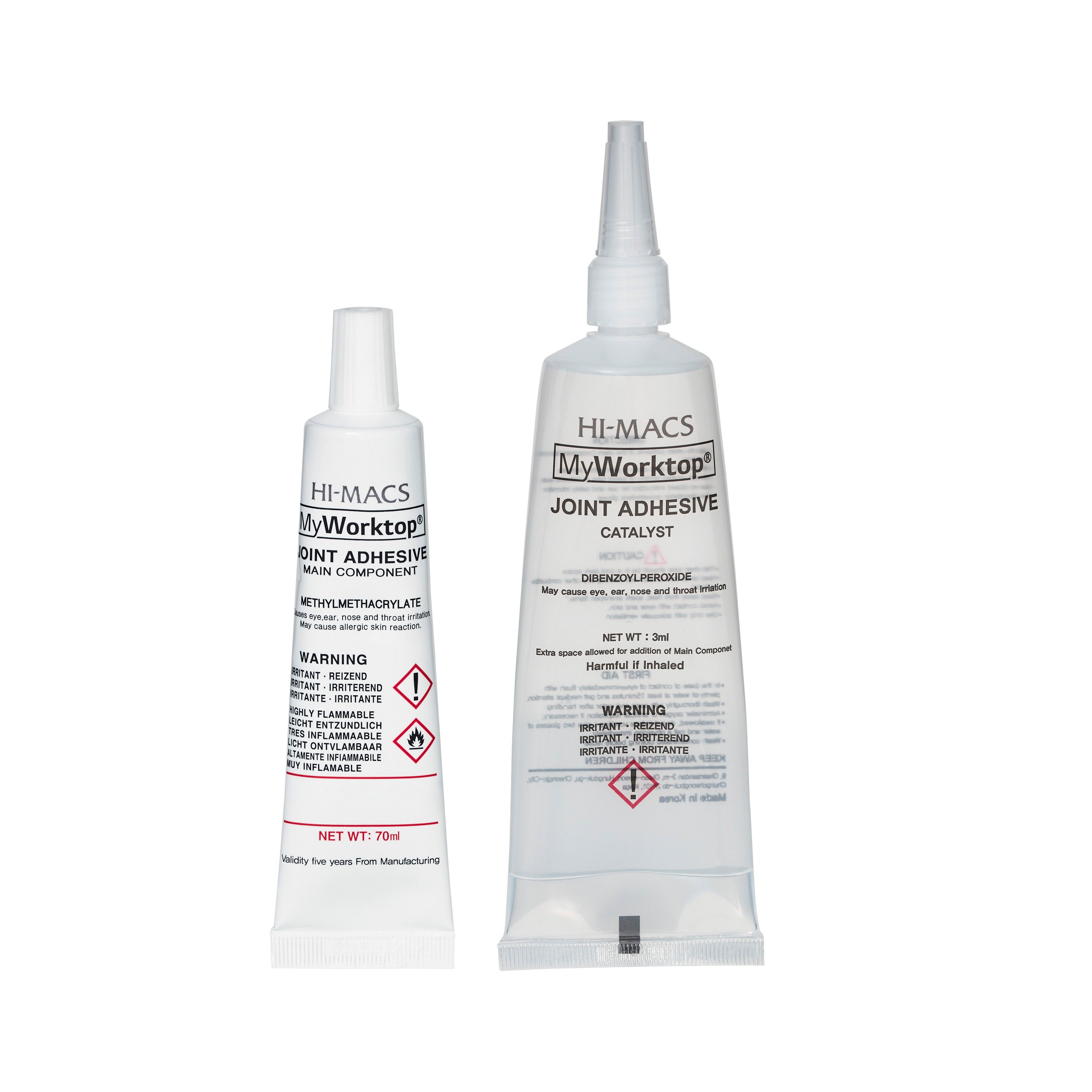 HI-MACS Diamond white Matt Worktop Adhesive, 70ml