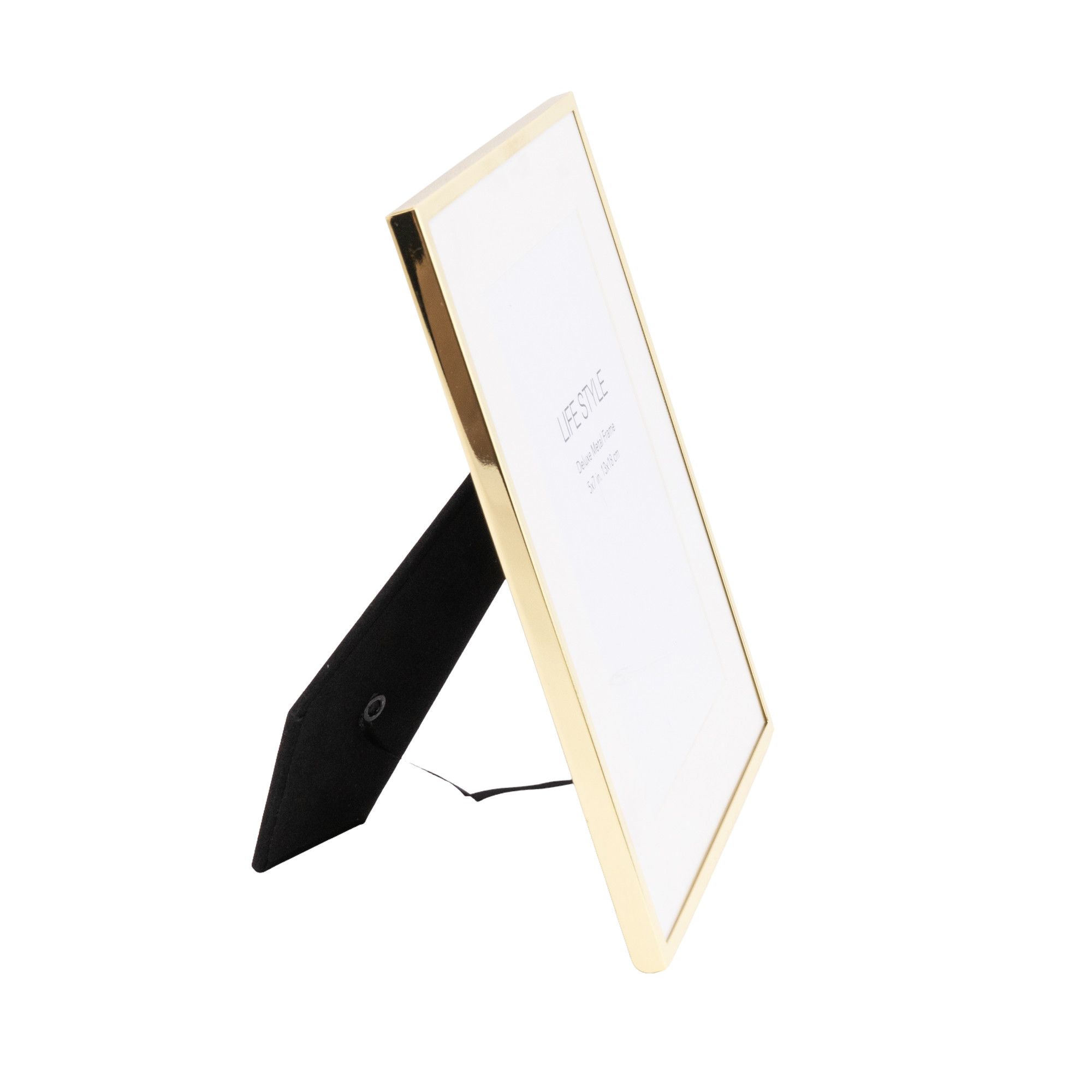 High gloss Gold effect Single Photo frame (H)23cm x (W)18cm