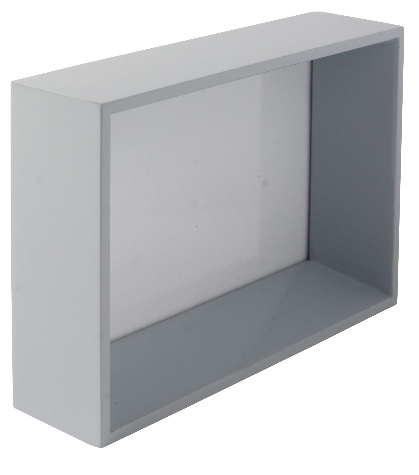 High gloss steel effect Steel effect Single Picture frame (H)15.24cm x ...