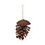 Highland lodge Brown Pine cone Hanging ornament