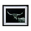 Highland spirit bull Black Framed print (H)43cm x (W)53cm