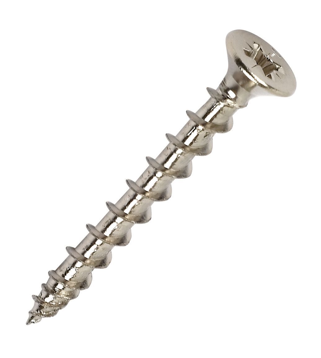 Hinge-Tite Chrome-plated Hinge screw (Dia)4.5mm (L)40mm, Pack of 50
