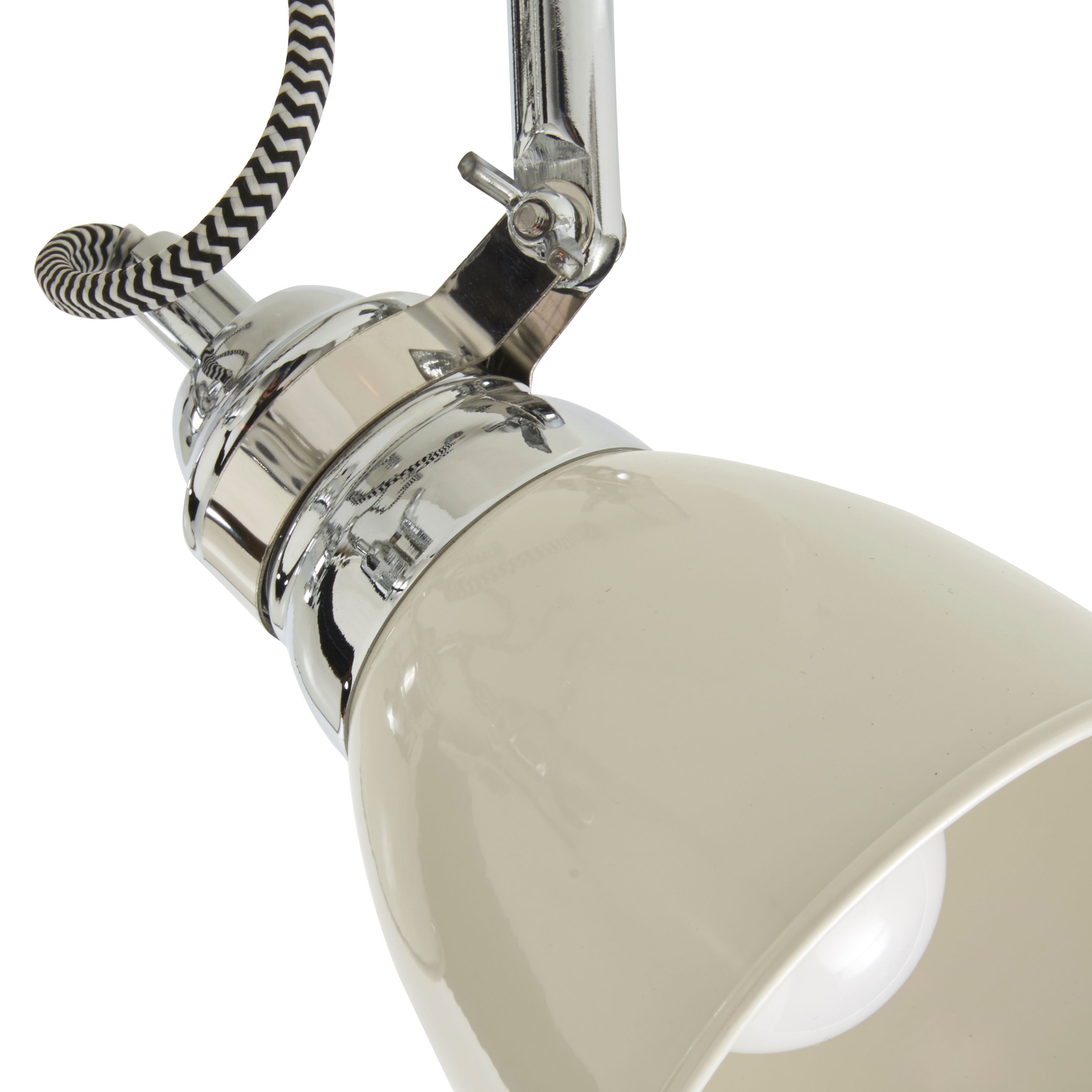 Hippolyta Gloss Limestone 3 Light Spotlight