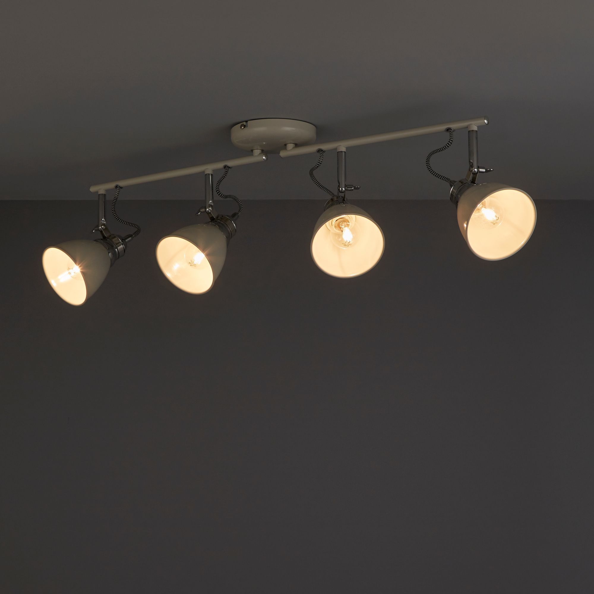 Hippolyta Gloss Limestone 4 Light Spotlight