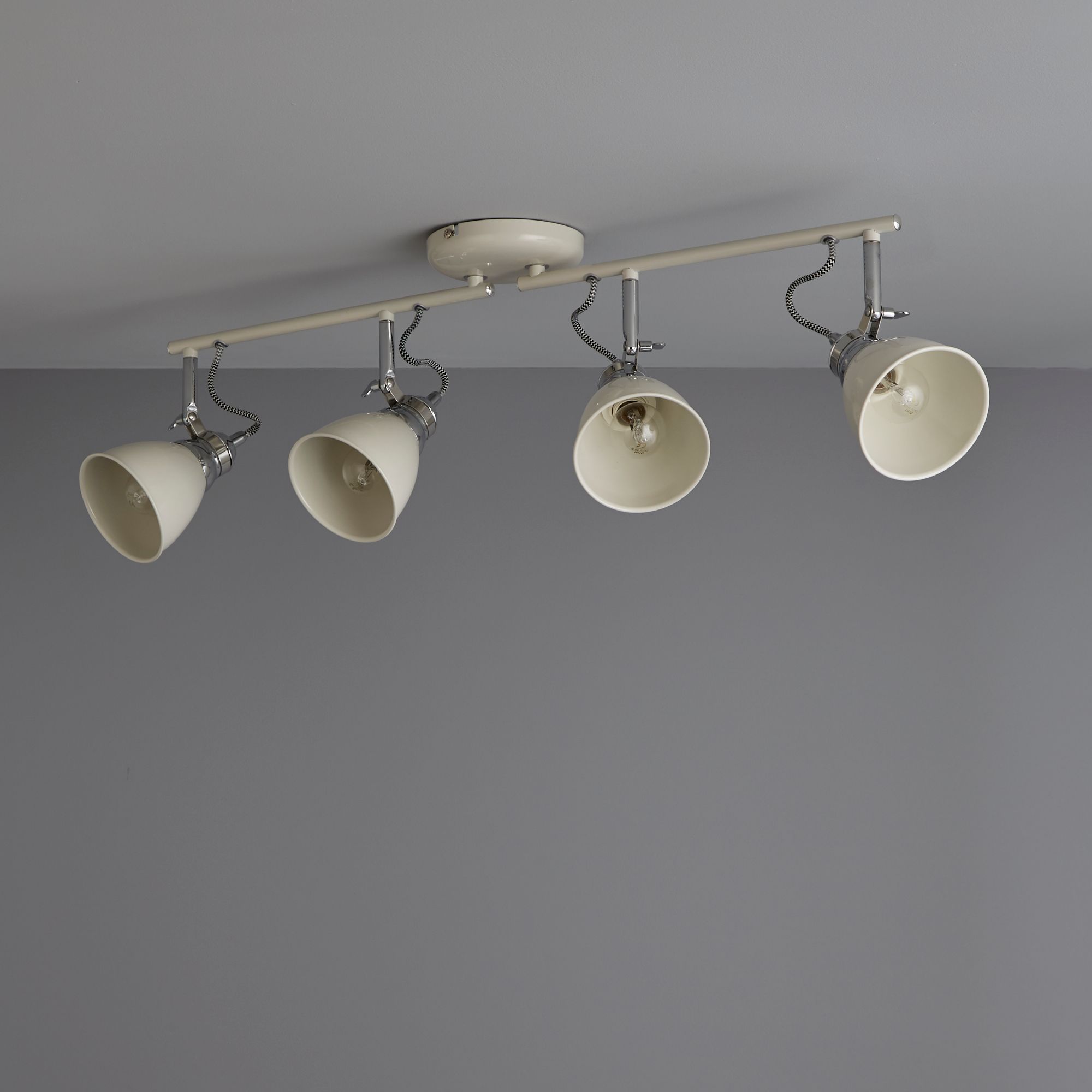 Hippolyta Gloss Limestone 4 Light Spotlight