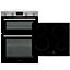 Hisense BI6095IXUK_SSB Built-in Double Fan oven & induction hob pack - Stainless steel