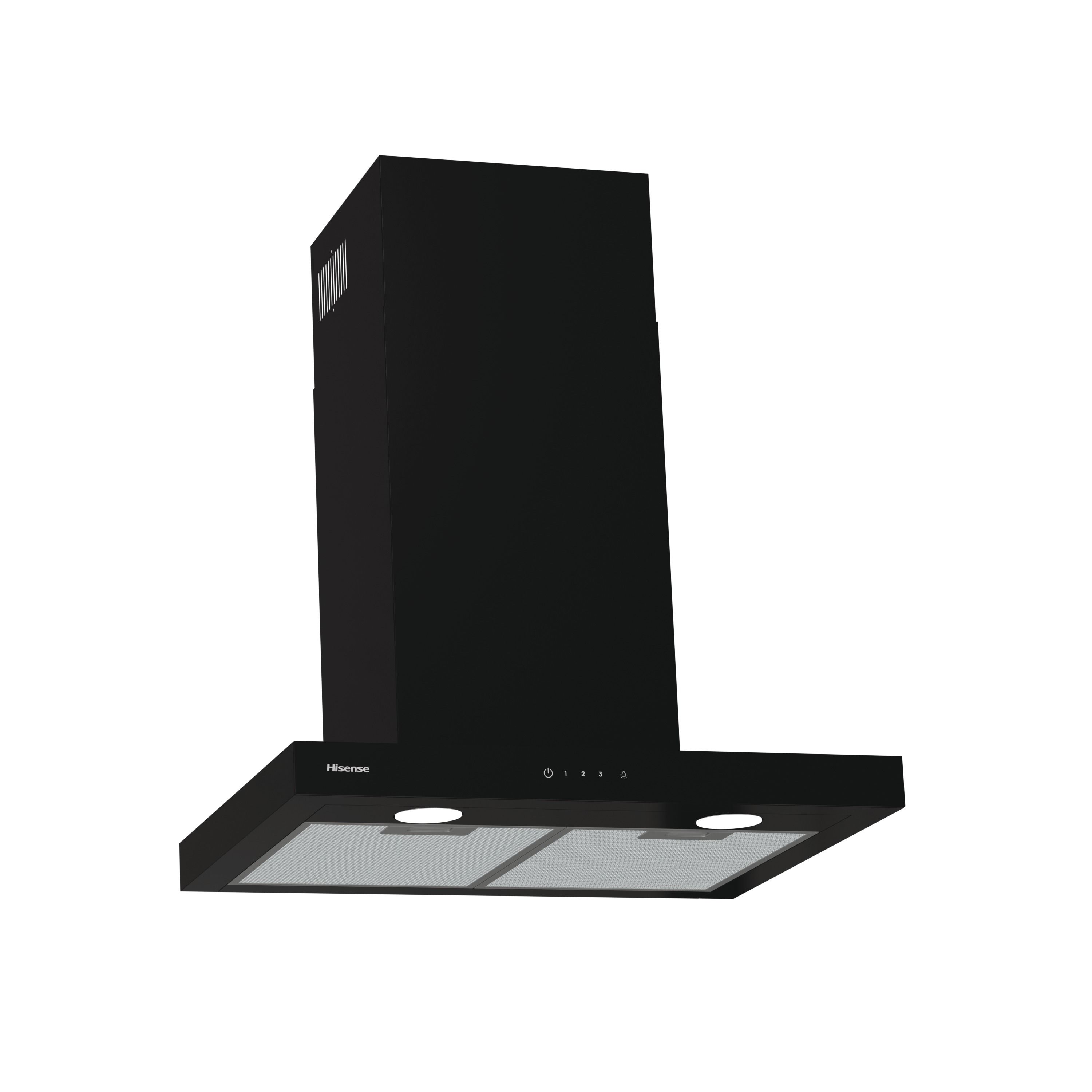 Hisense CH6T14BBUK Steel Chimney Cooker hood (W)60cm - Black