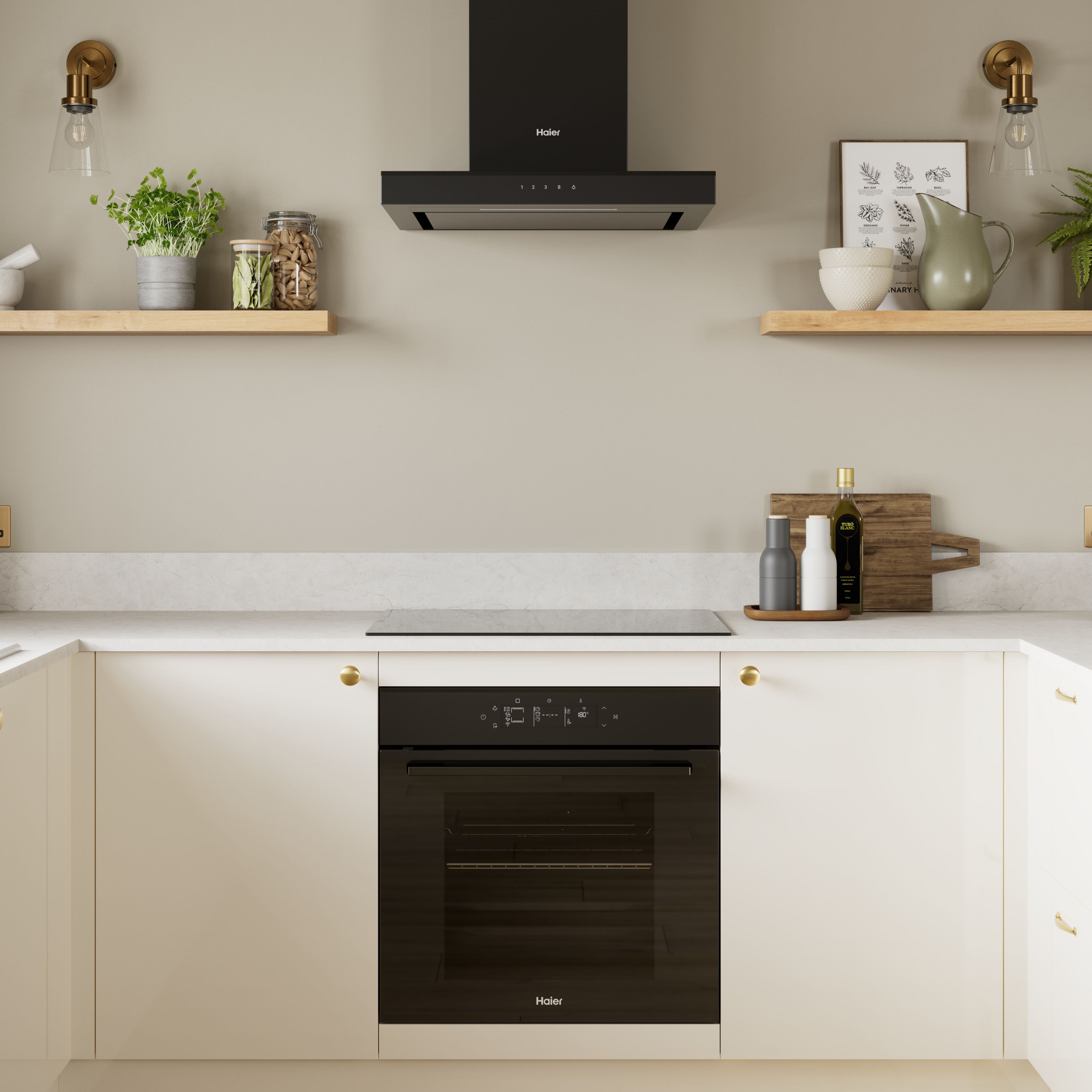 Hisense CH6T14BBUK Steel Chimney Cooker hood (W)60cm - Black