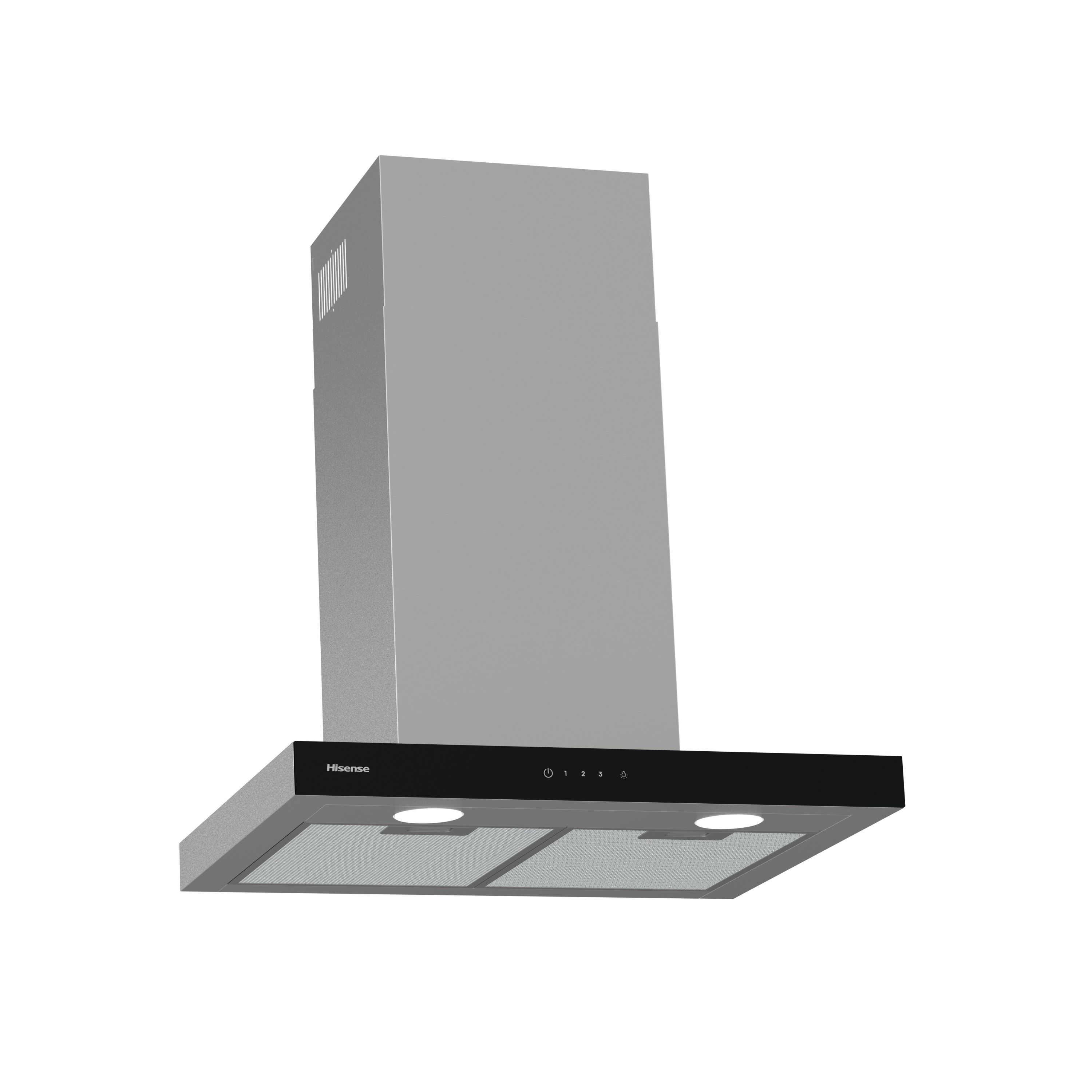 Hisense CH6T14BXBUK Steel Chimney Cooker hood (W)60cm - Stainless steel effect