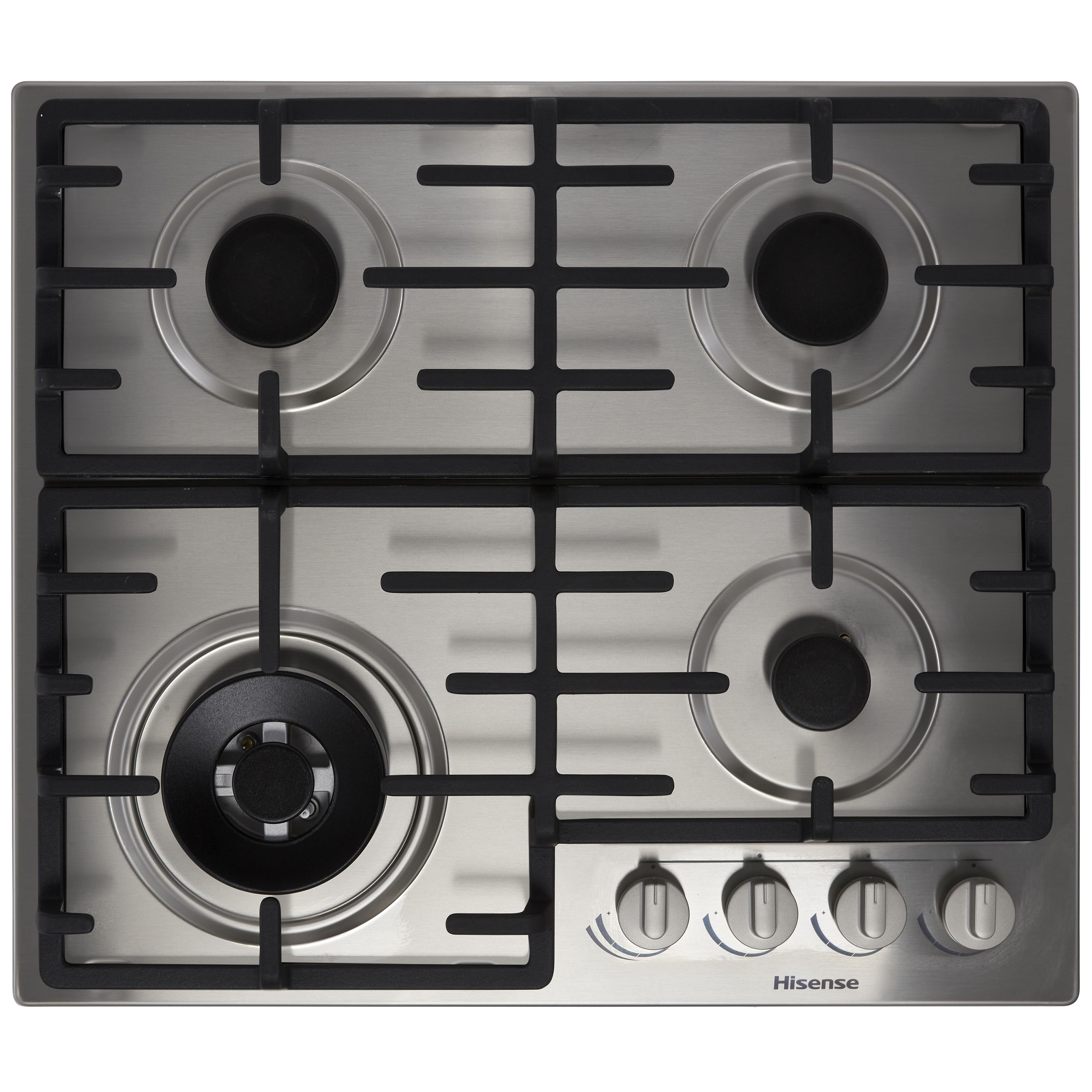 Hisense GM663XB 4 Burner Metal Gas Hob (W)600mm | DIY at Bu0026Q