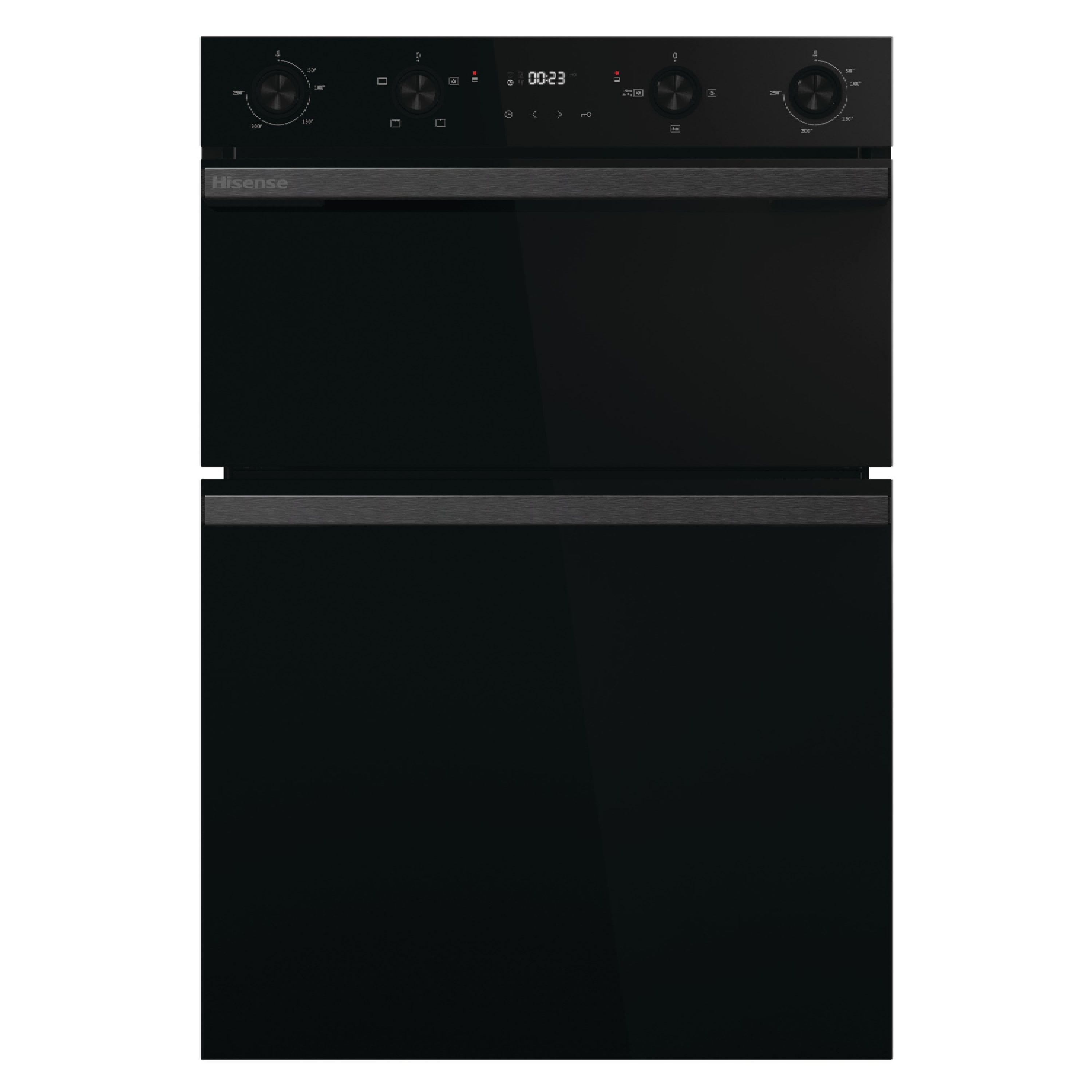 Hisense Hi6 BID914221ADBG Built-in Double Multi-function Electric Oven - Mirrored jet black